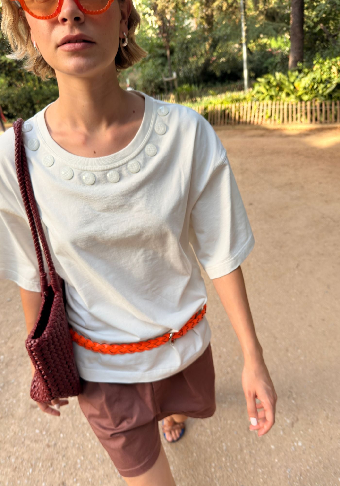 T-shirt Dominó Écru