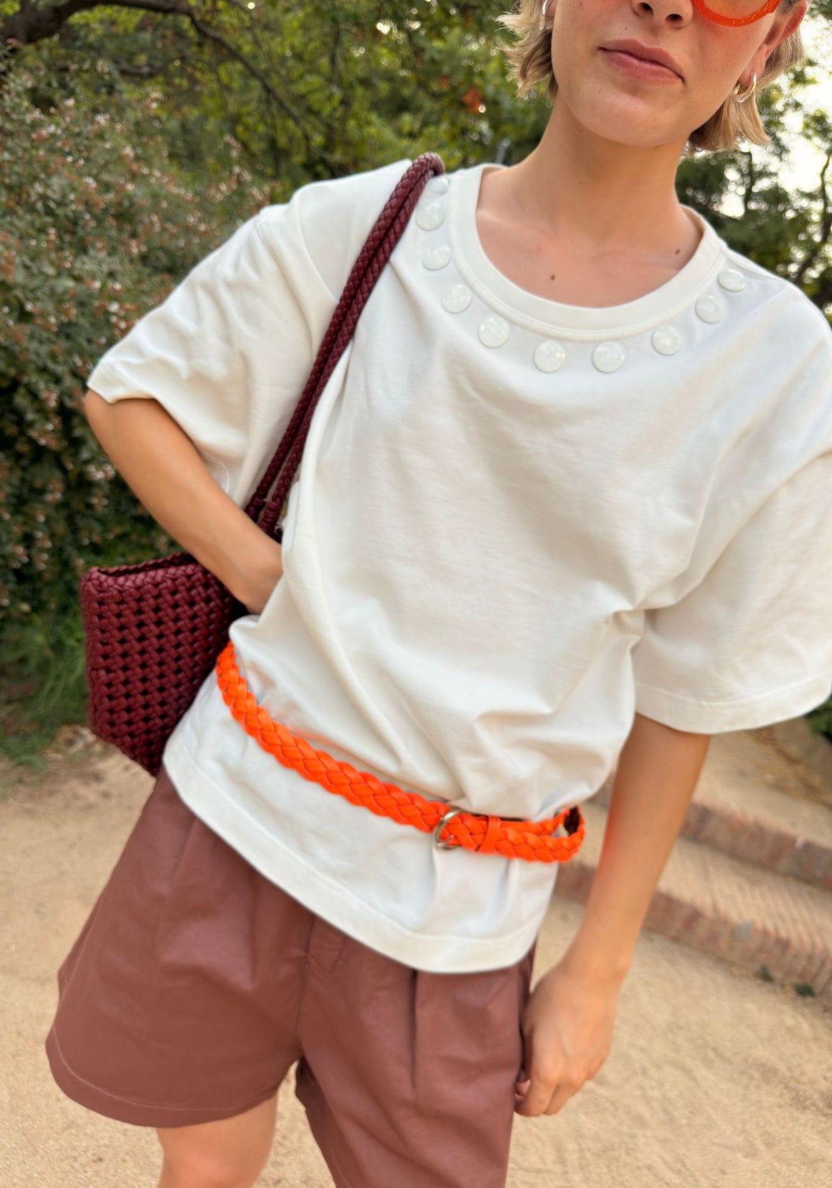 T-shirt Dominó Écru