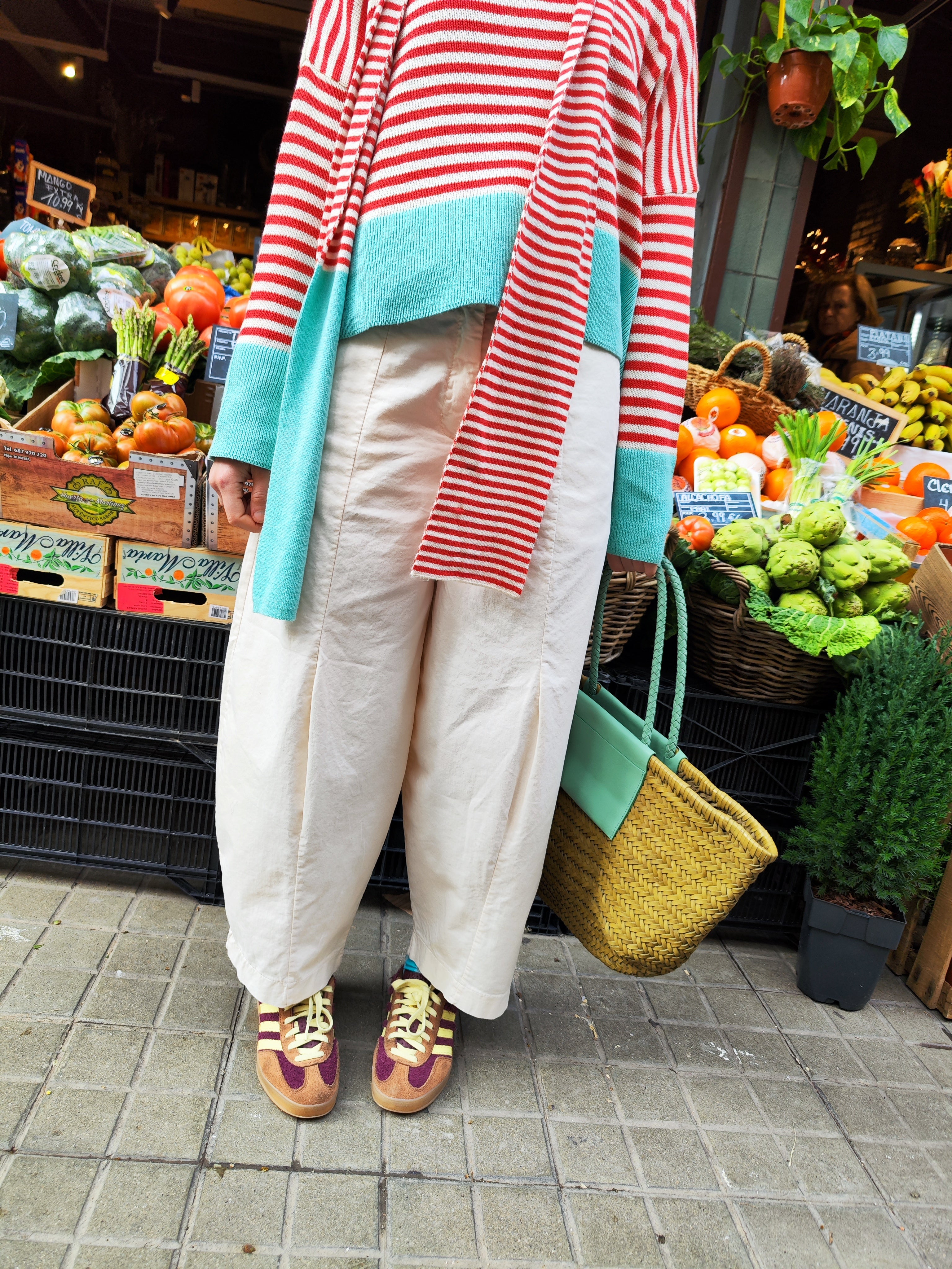 Pantaloni Dado Écru