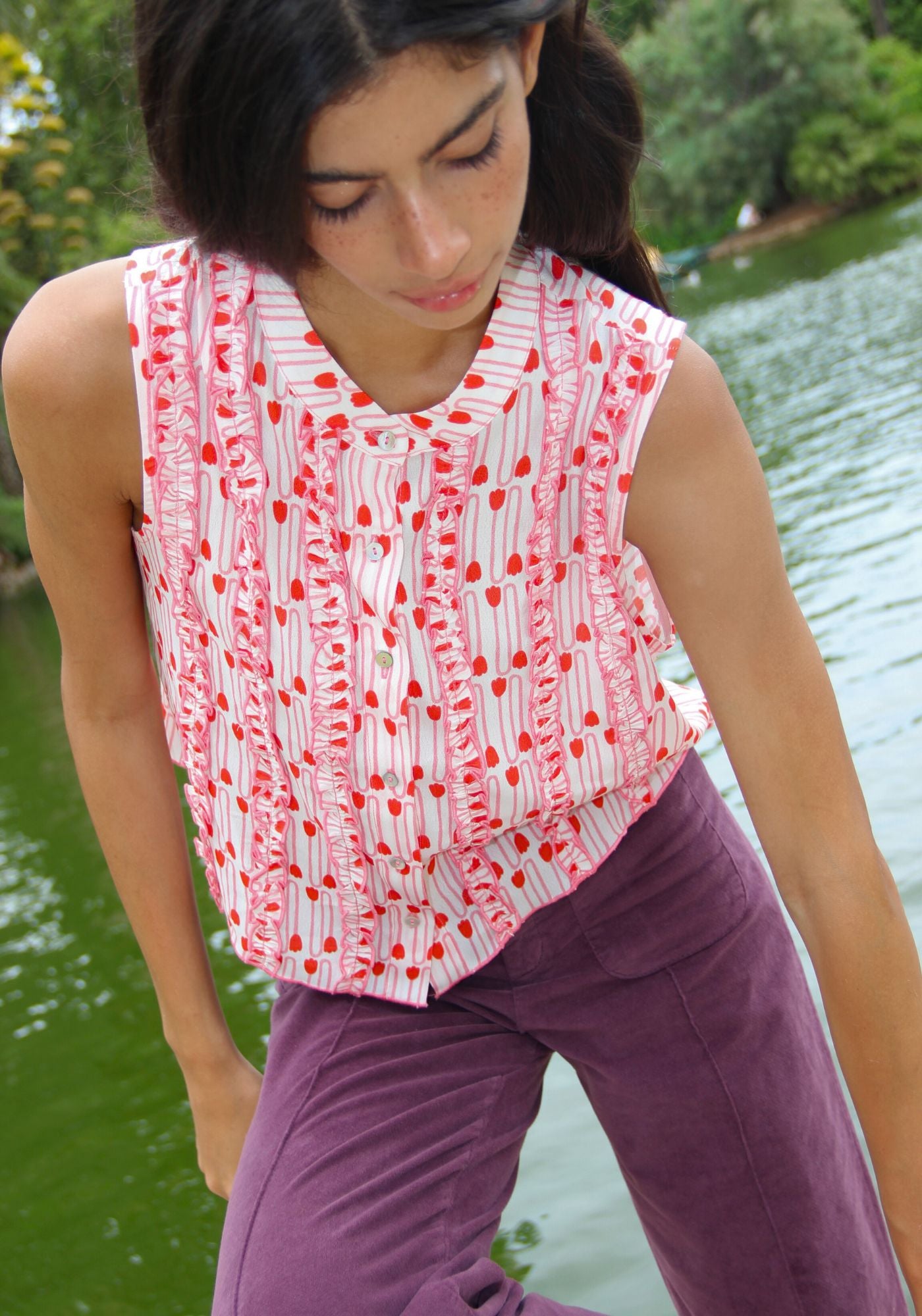 Blouse Tulipe Rose