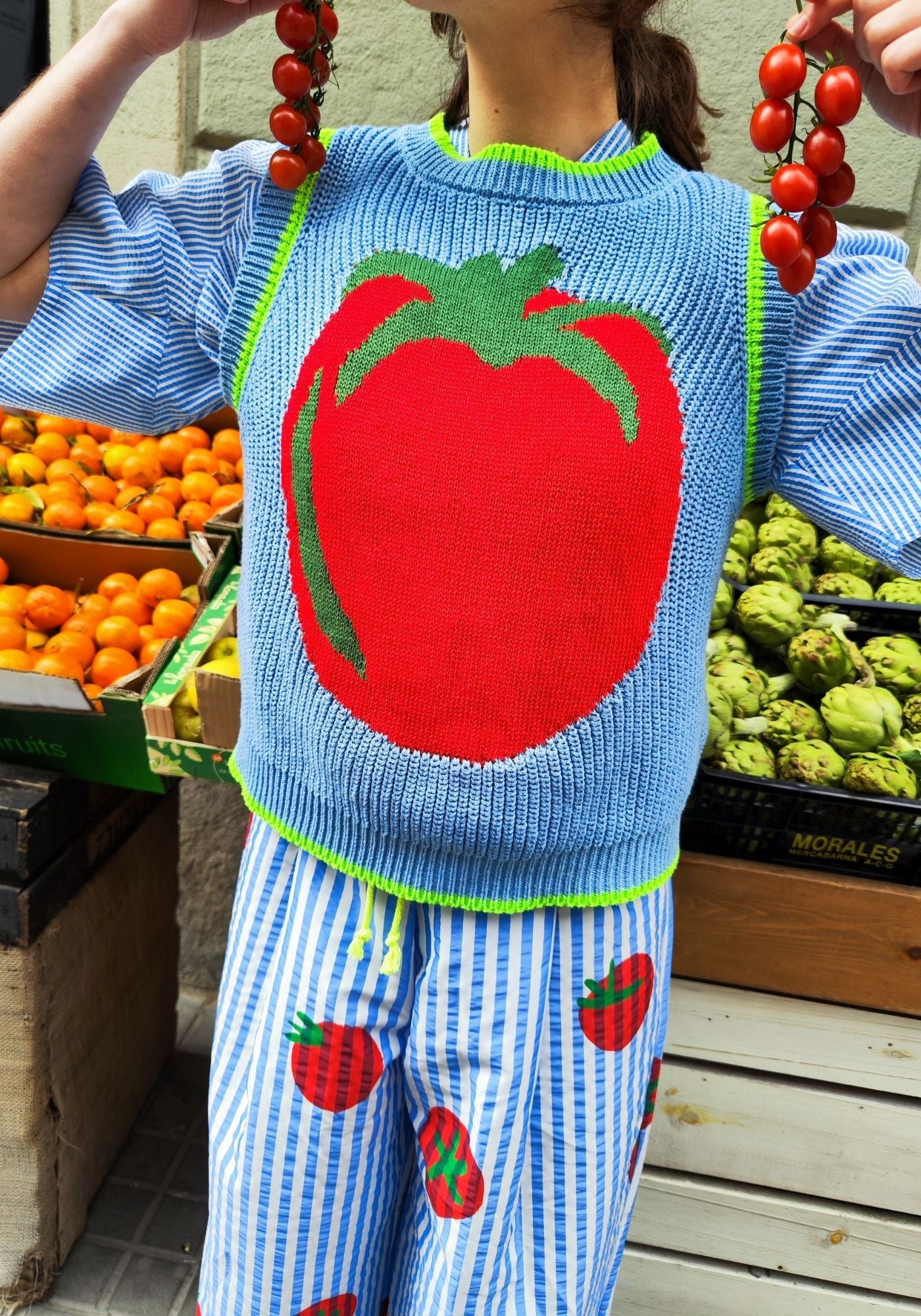 Gilet Pomodoro Bleu