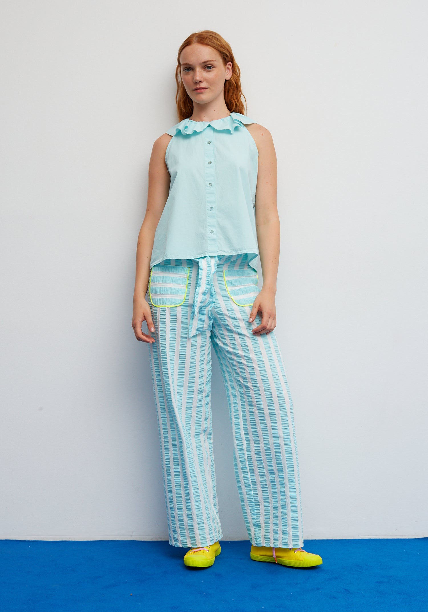 Camicia Pesto Aqua