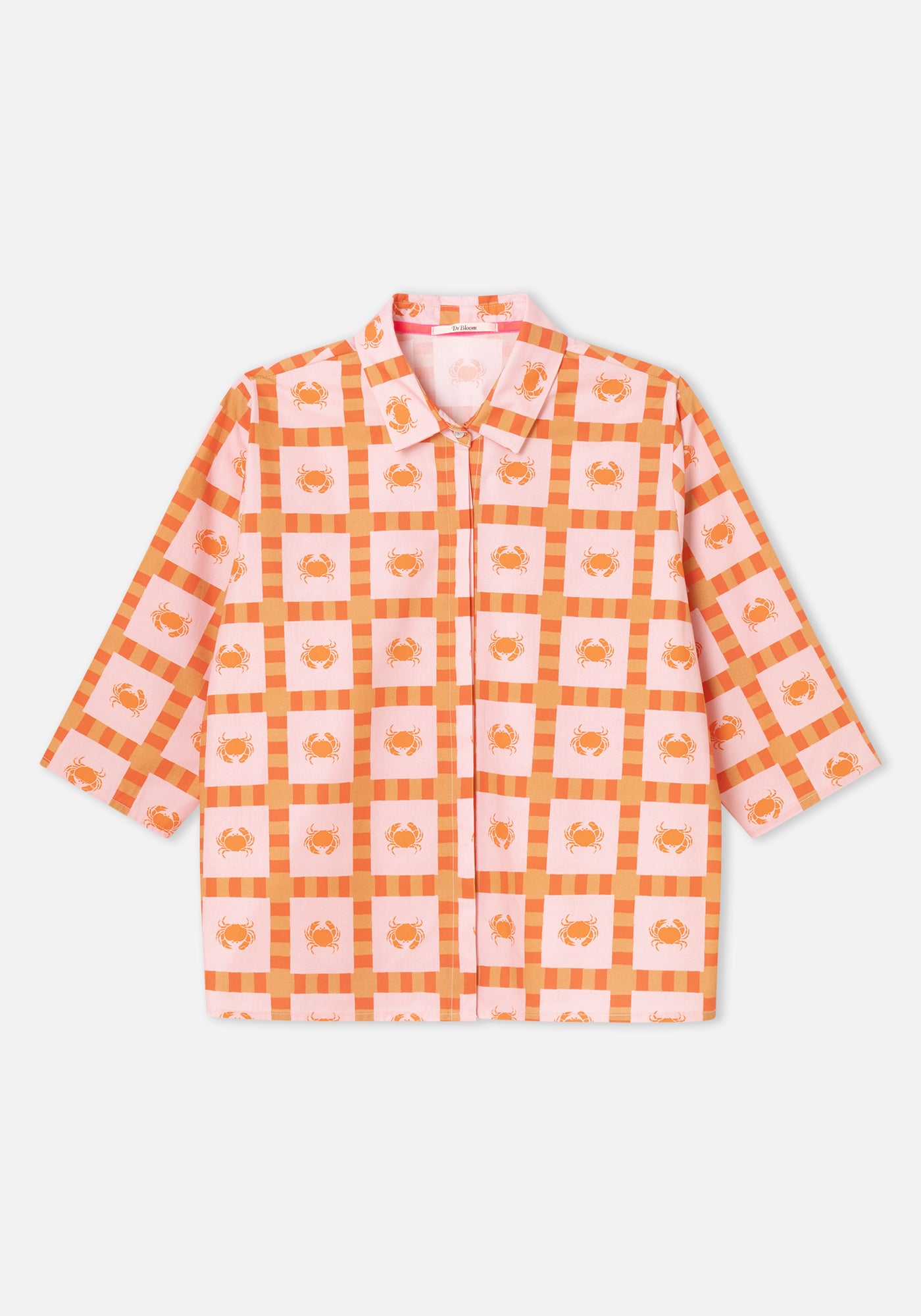 Chemise Gouttes Cangrejos Rose