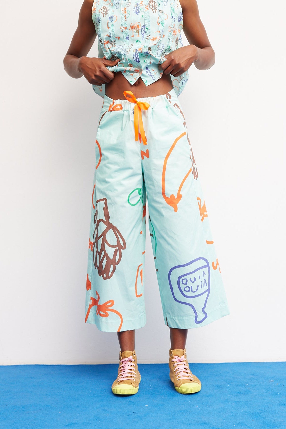 Pantalon Bomba Vert d'eau