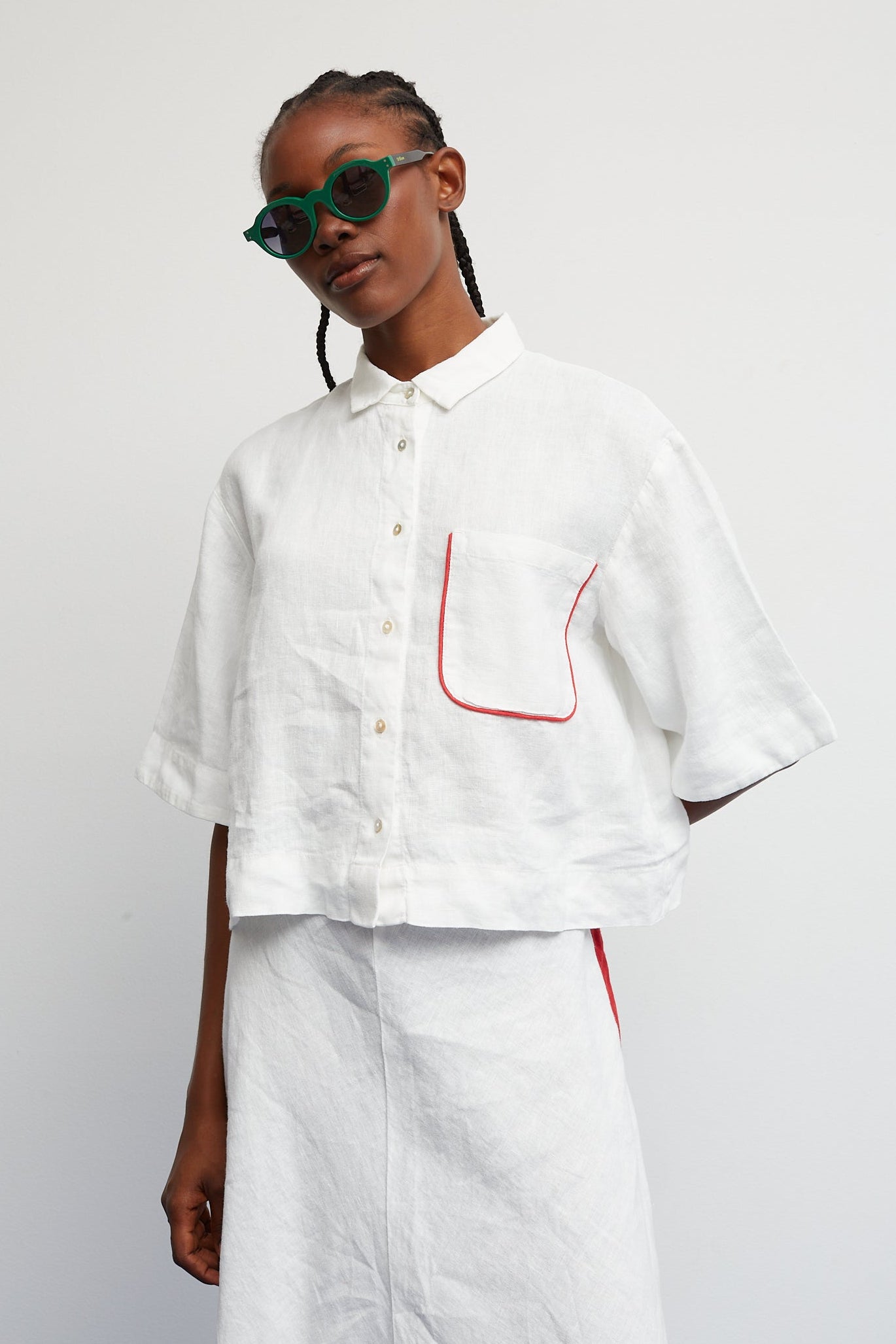 Camicia Cherry Bianca