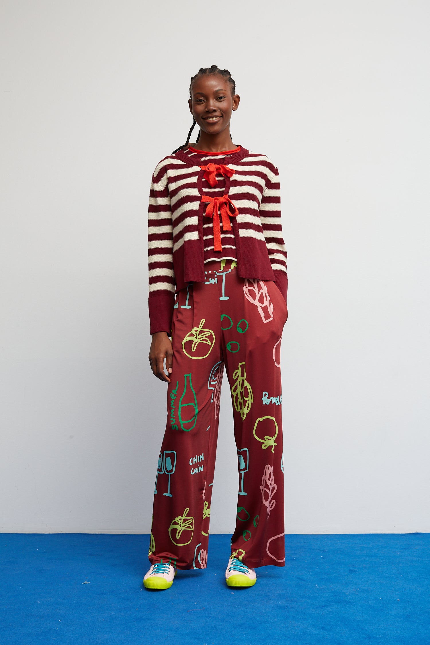 Cardigan Tinto Borgogna