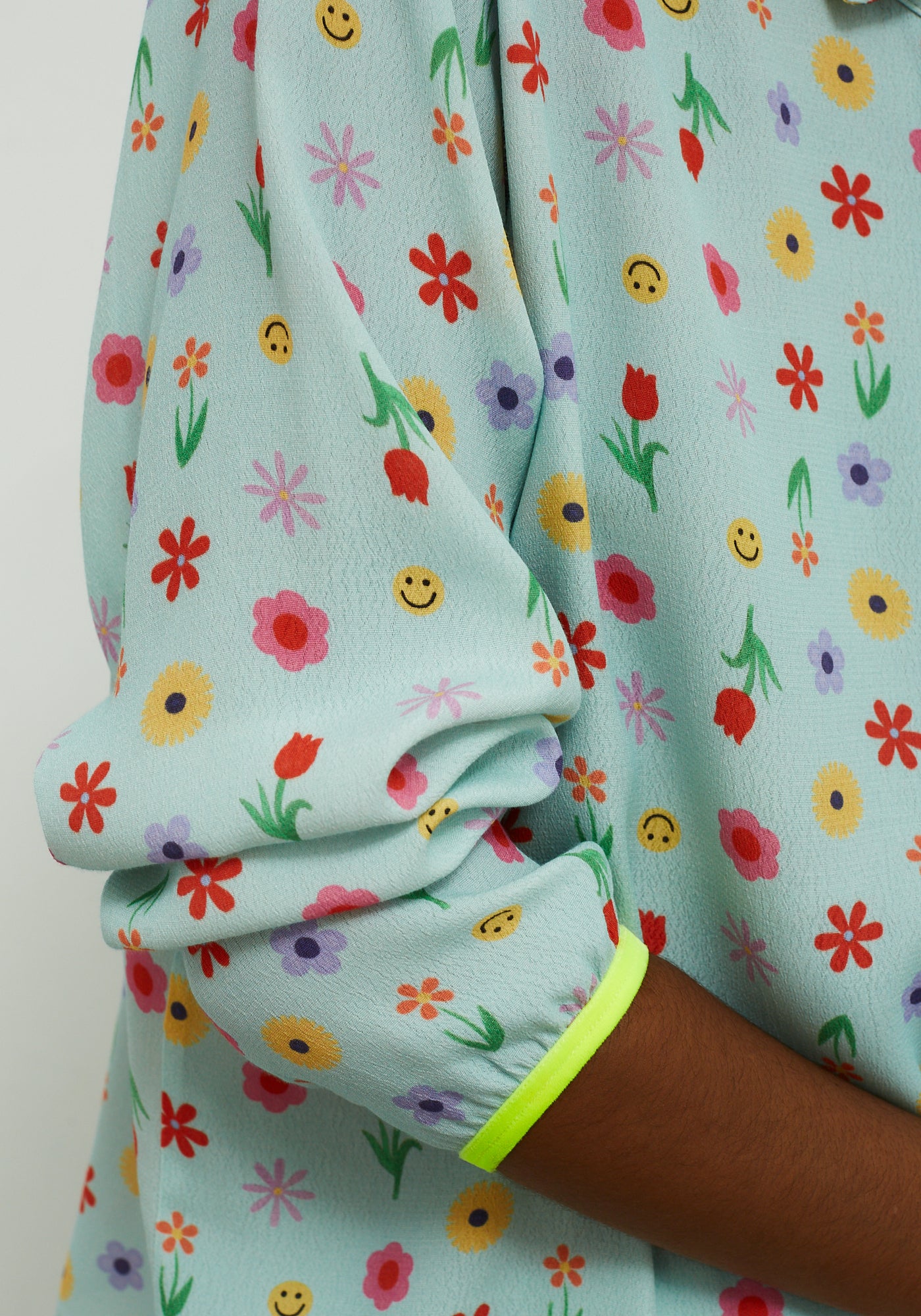 Camicia Flor Acqua