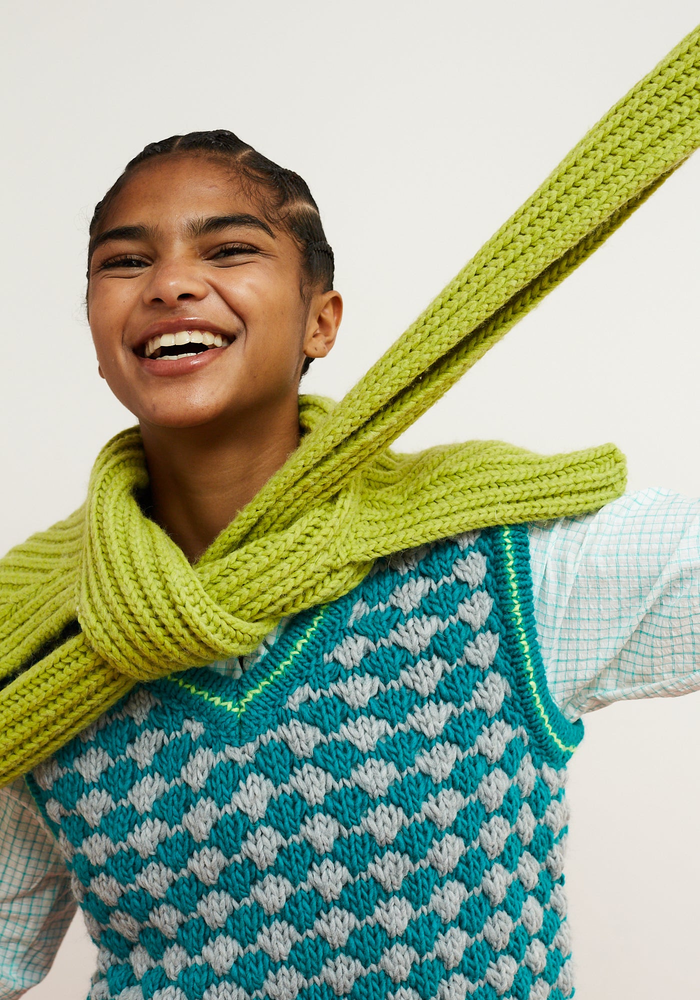 Gilet CrissCross Turchese