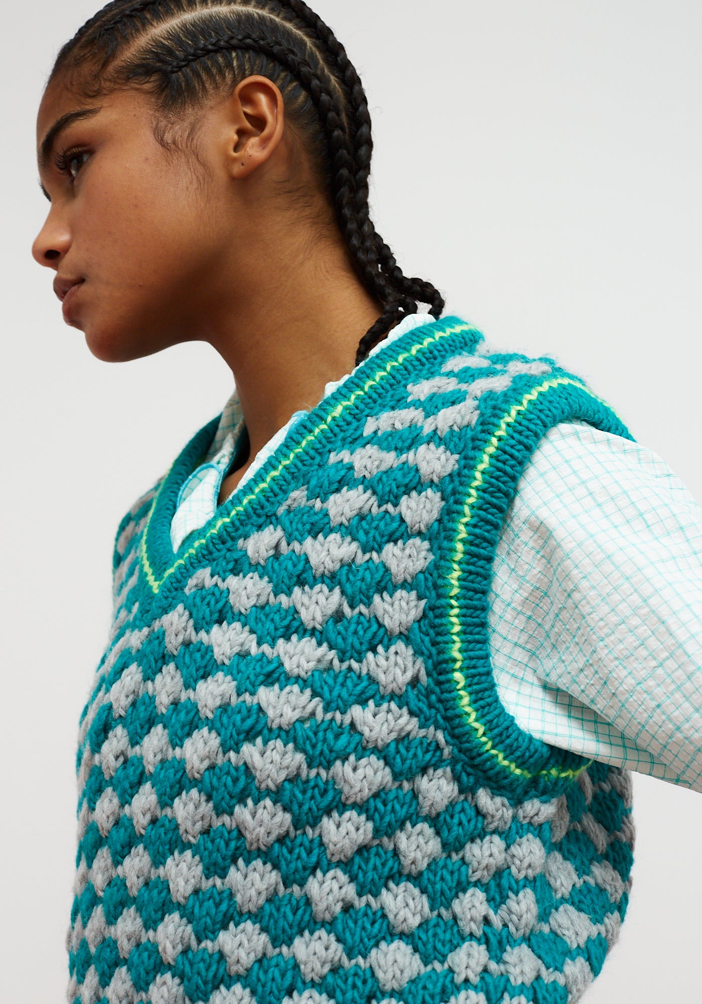 Gilet CrissCross Turchese