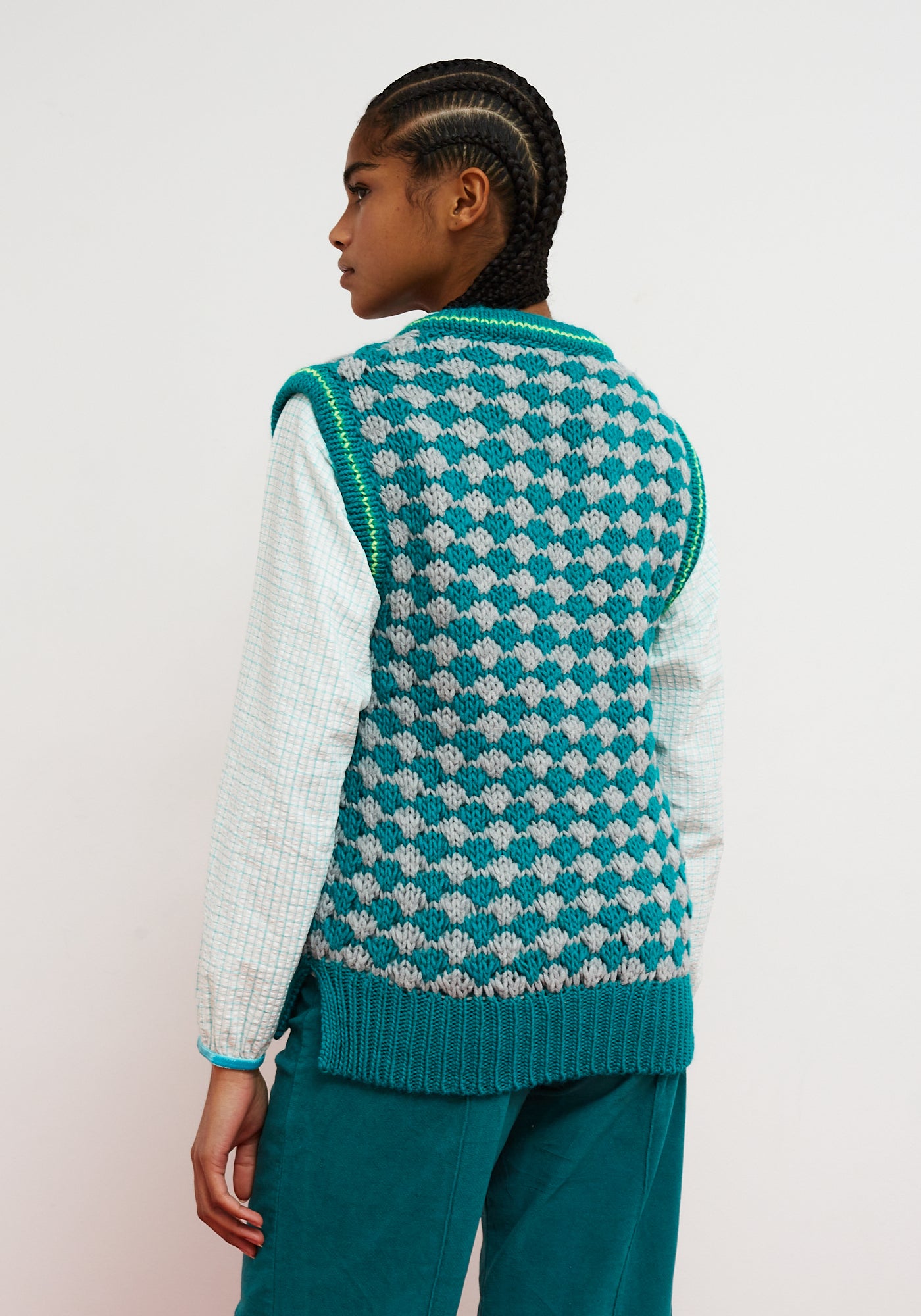 Gilet CrissCross Turchese