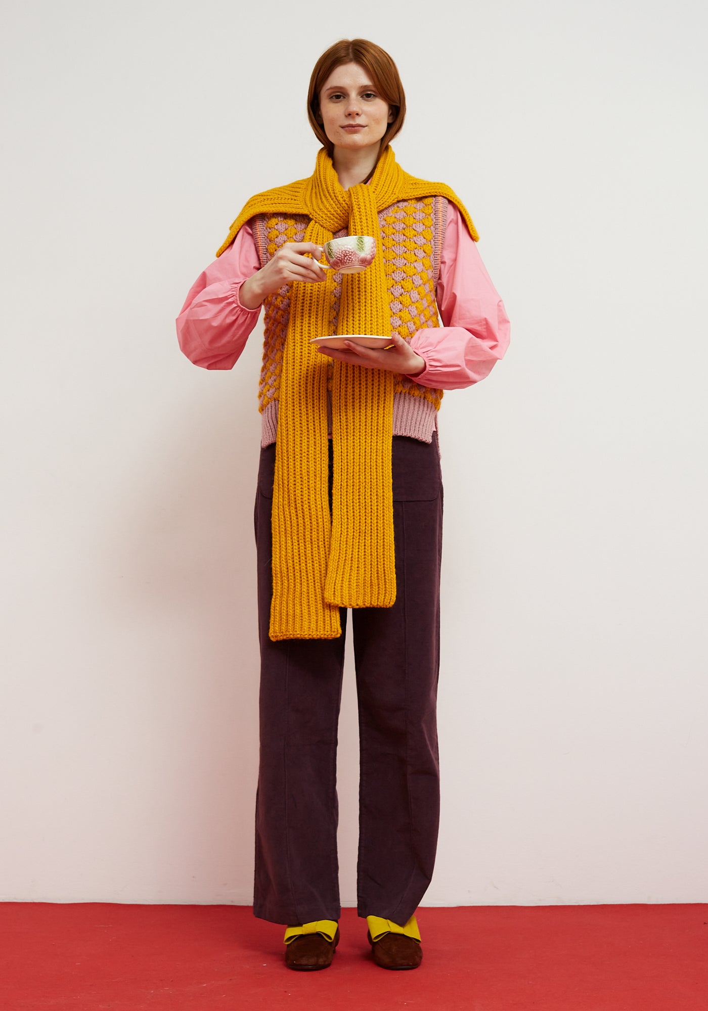 Gilet CrissCross Rosa