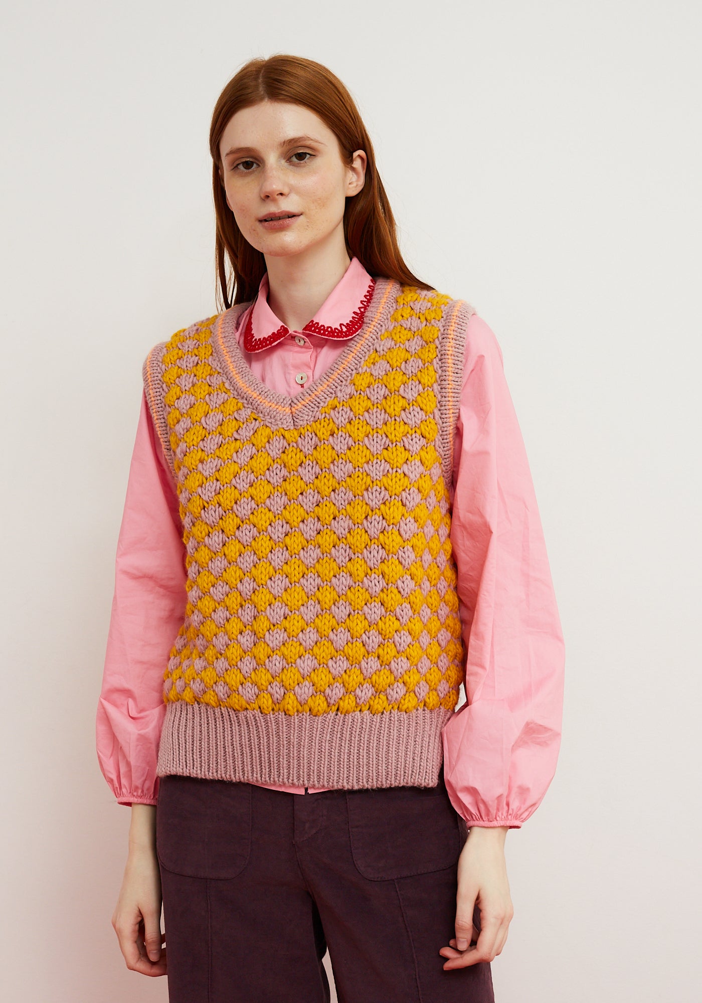 Gilet CrissCross Rosa