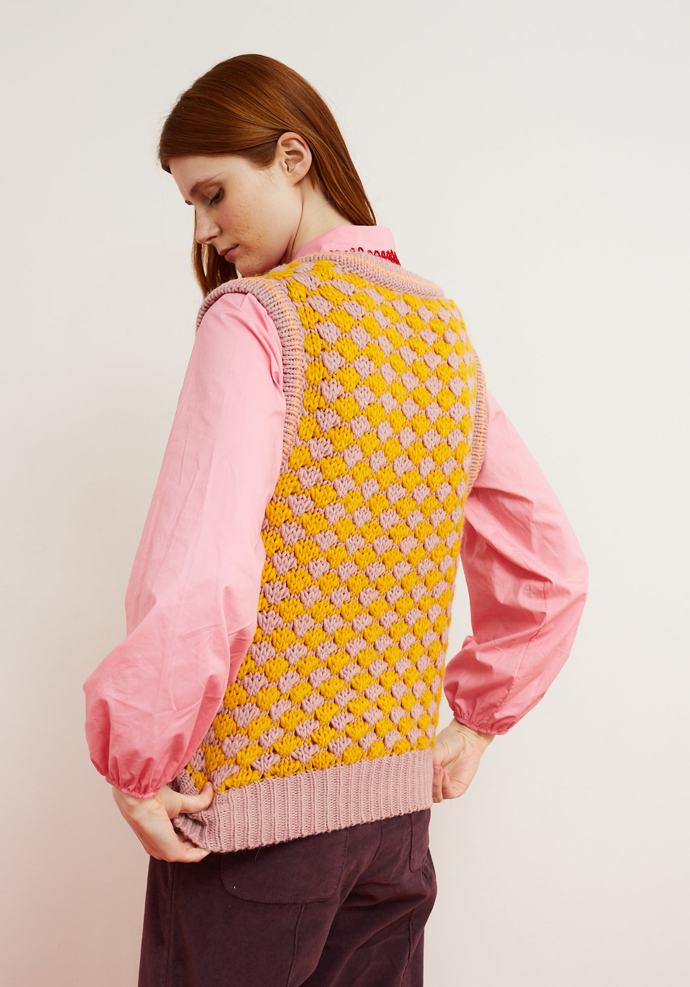 Gilet CrissCross Rosa