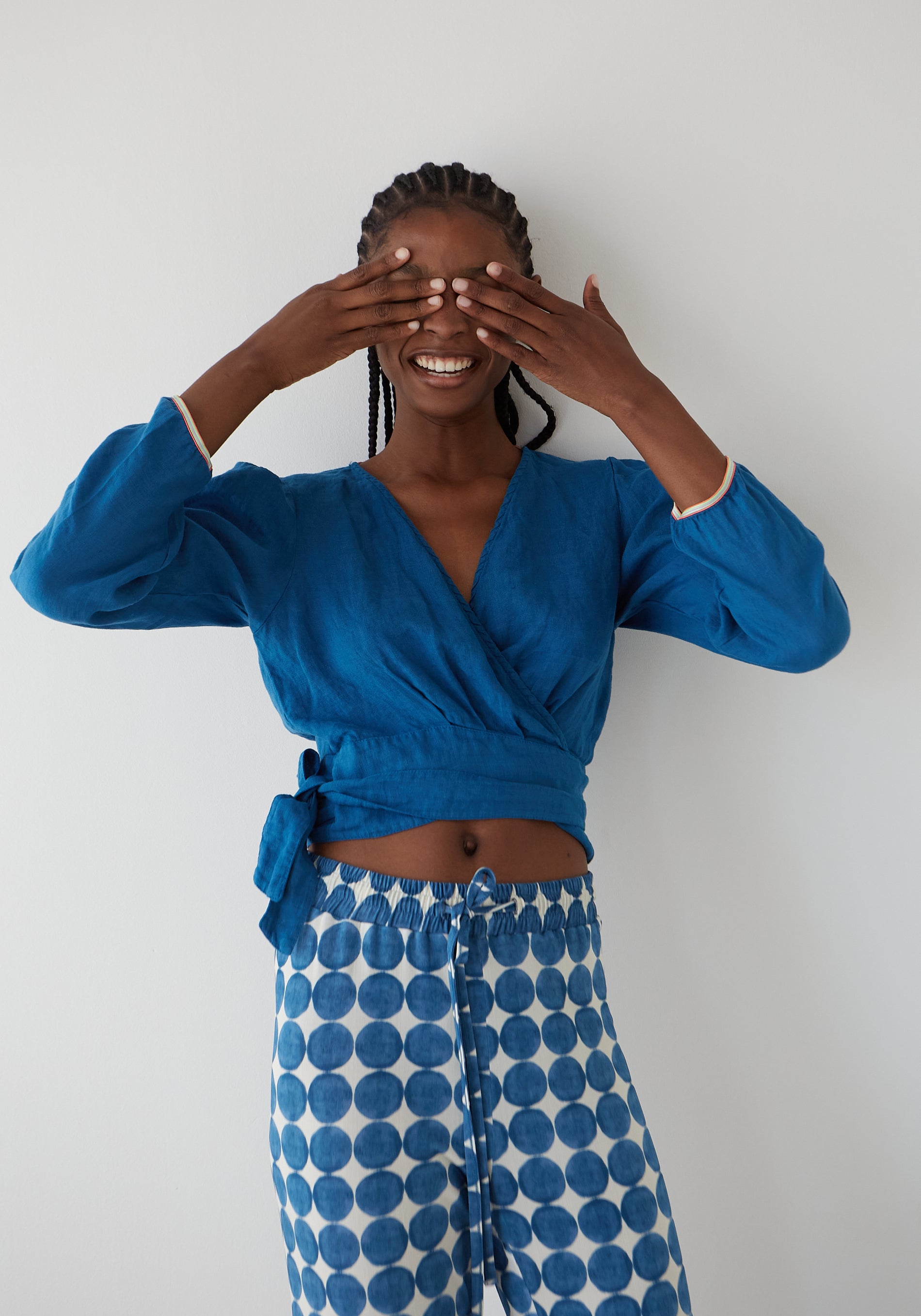 Blouse Capri Lin Bleu