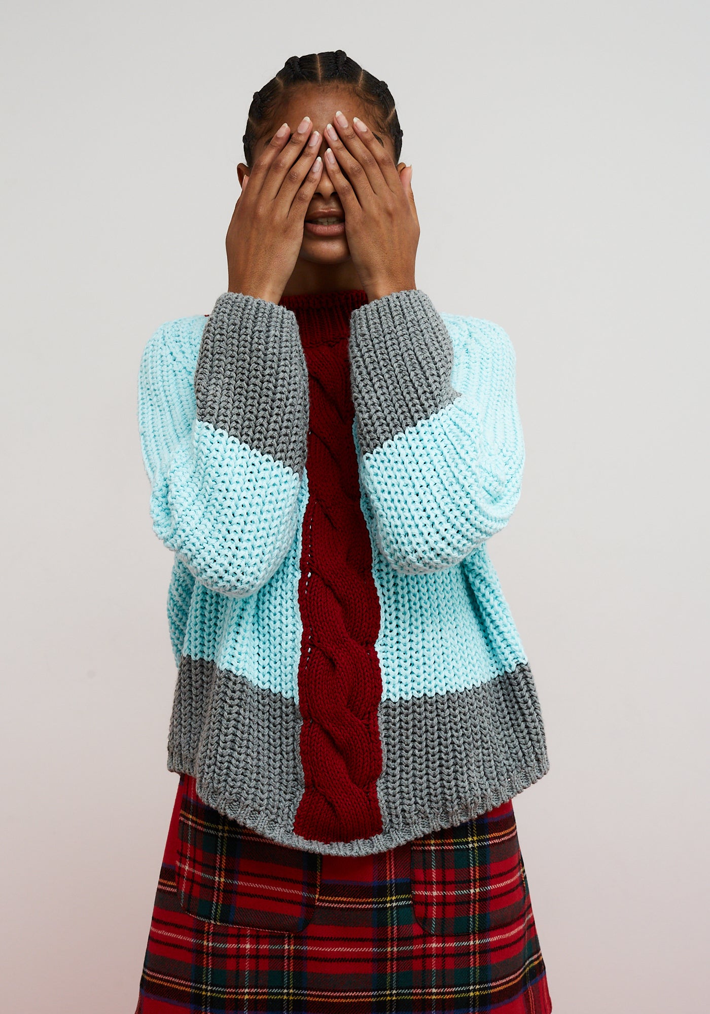 Pull Braid Vert d'eau