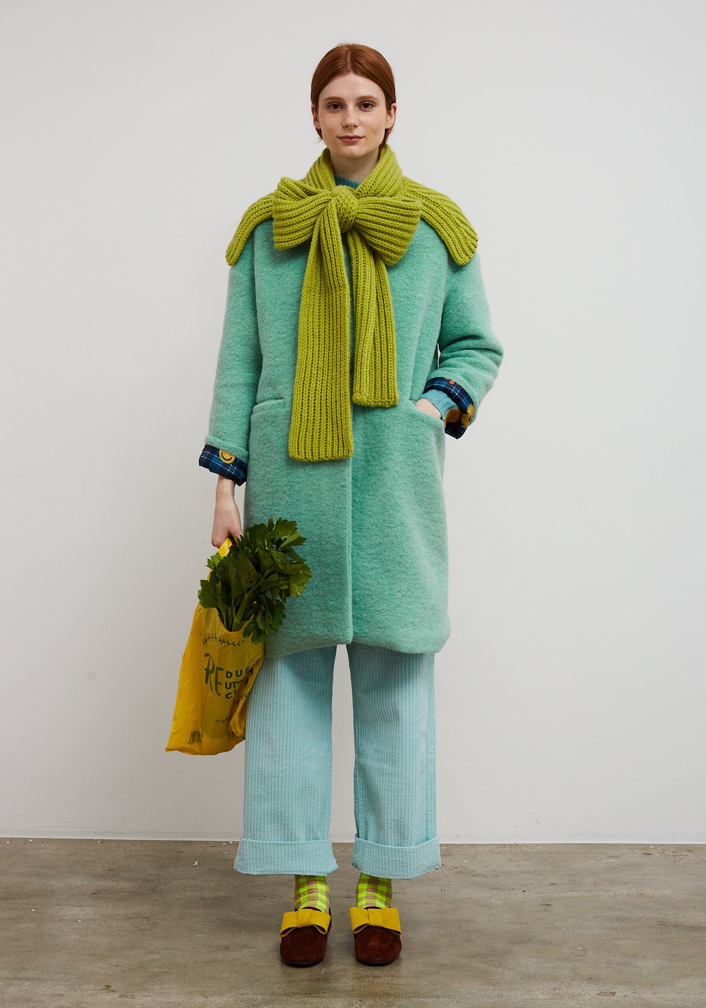 Manteau Como Bleu Vert d'eau