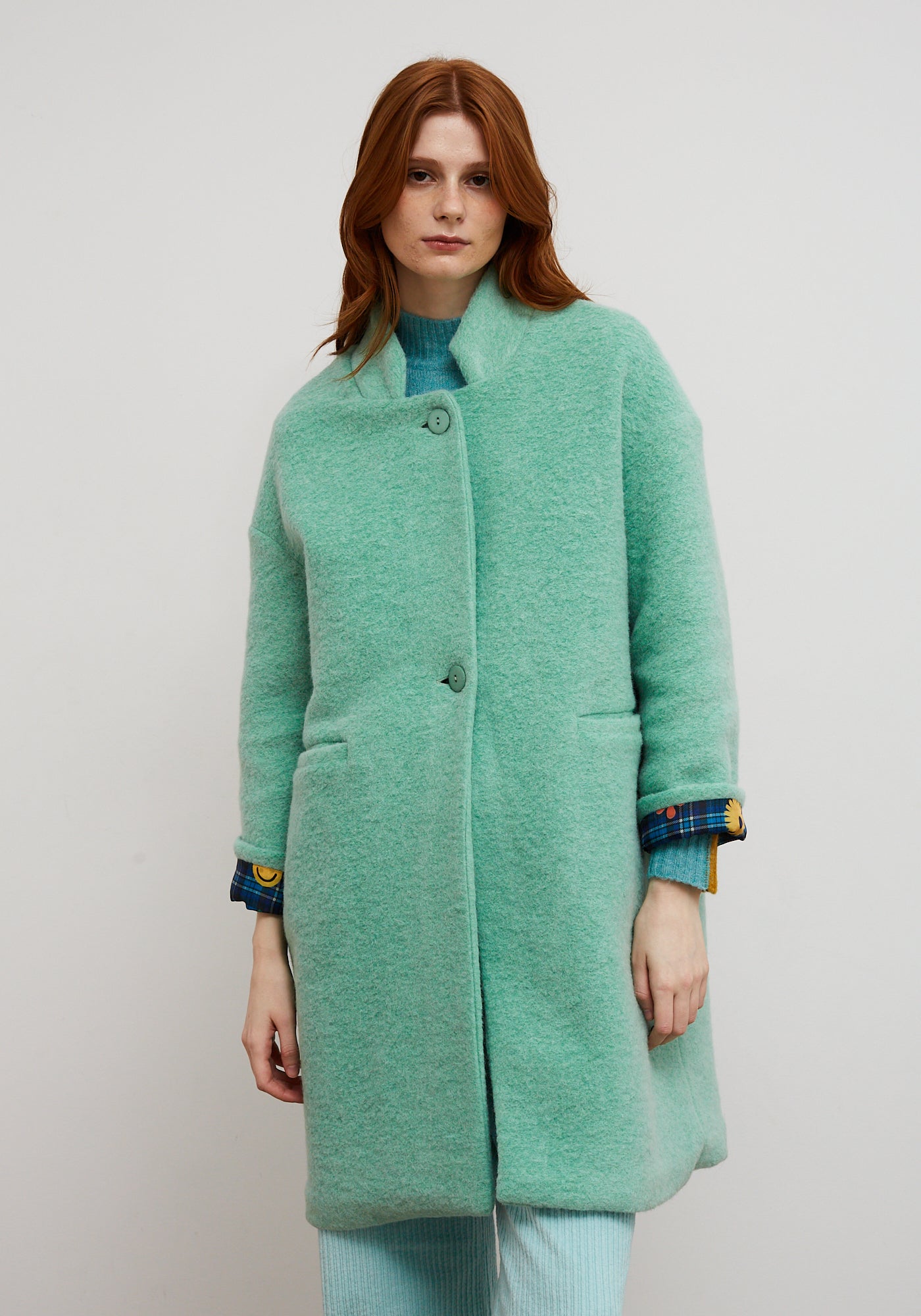 Manteau Como Bleu Vert d'eau