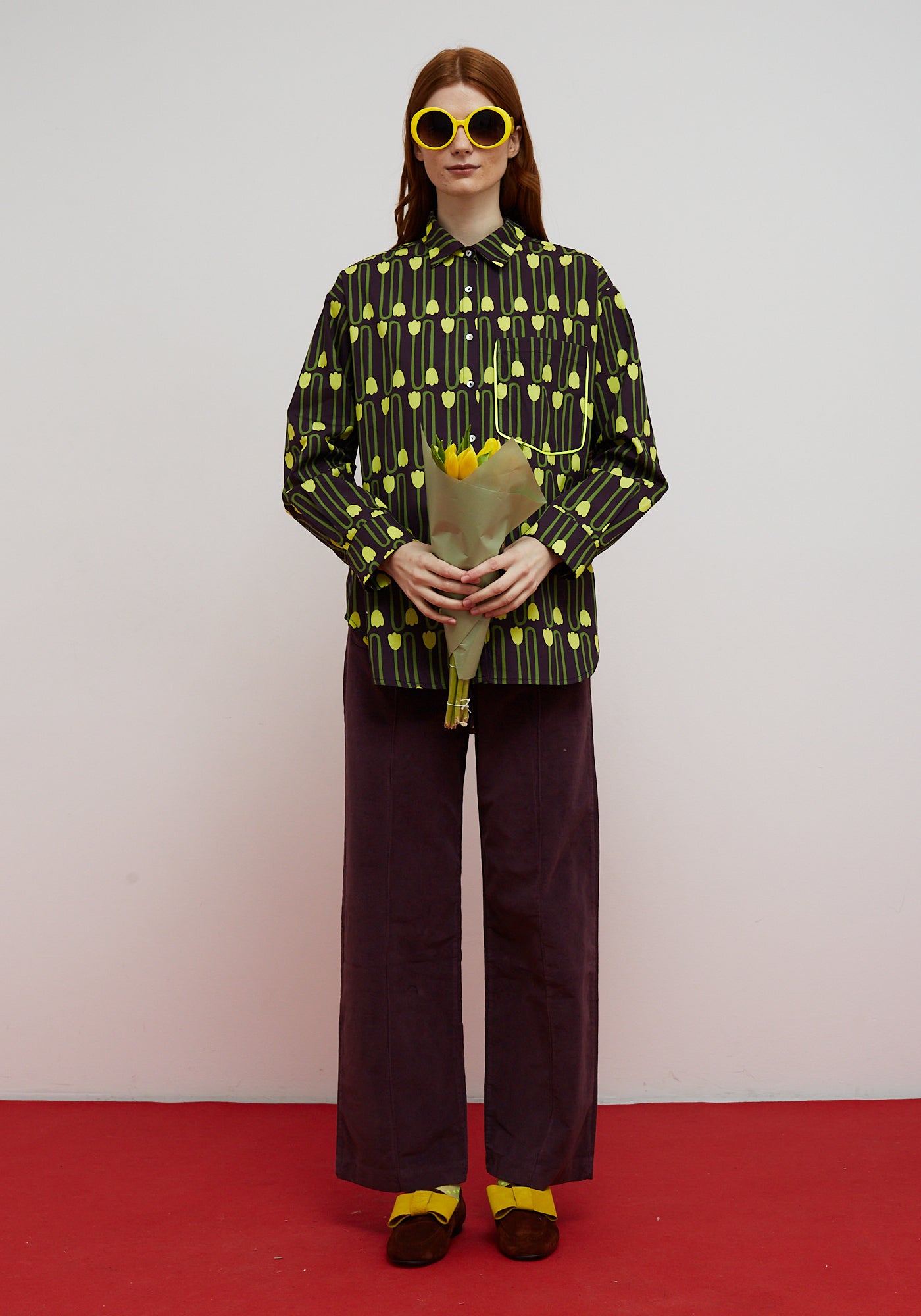 Pantalon Destiny coleur Aubergine