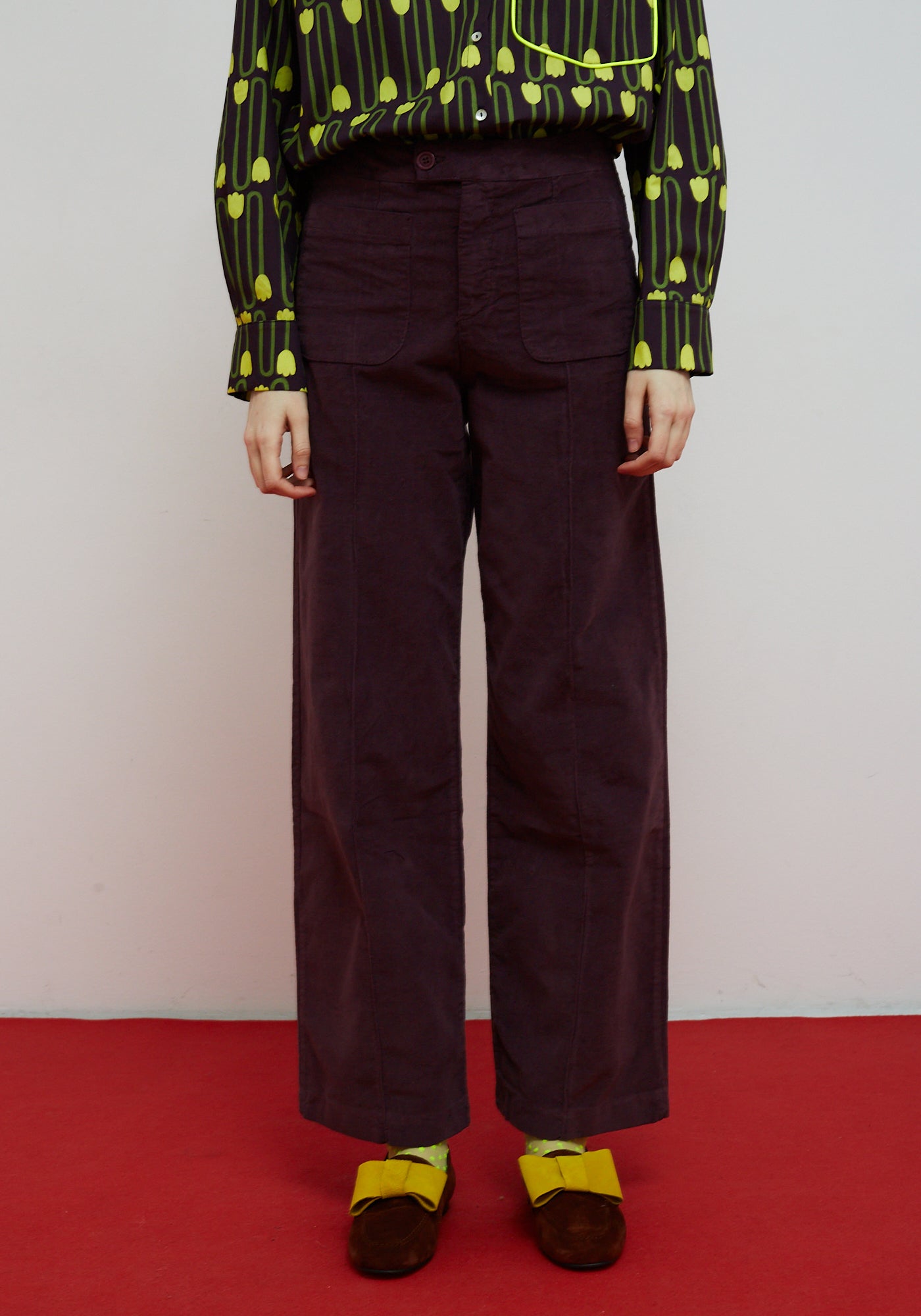 Pantalon Destiny coleur Aubergine