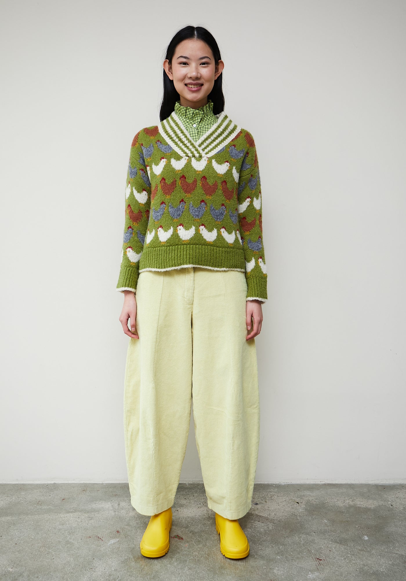 Pantaloni Dado Giallo