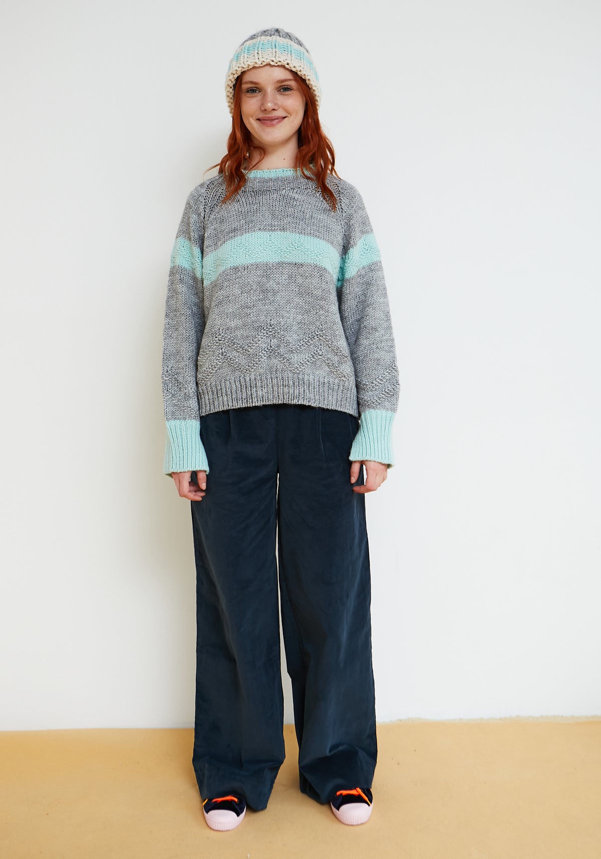 Maglia Caramello Grigia