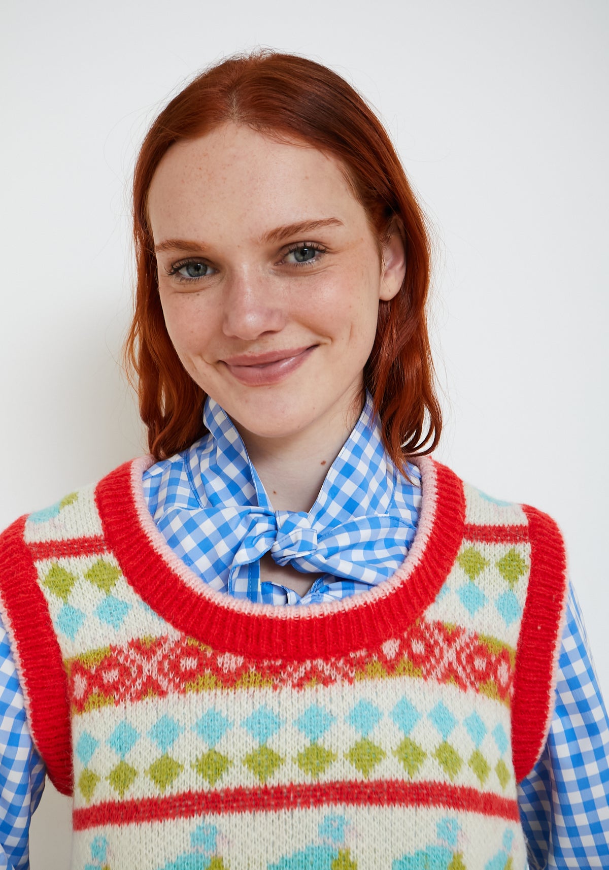 Gilet Maglia Duck Rosso
