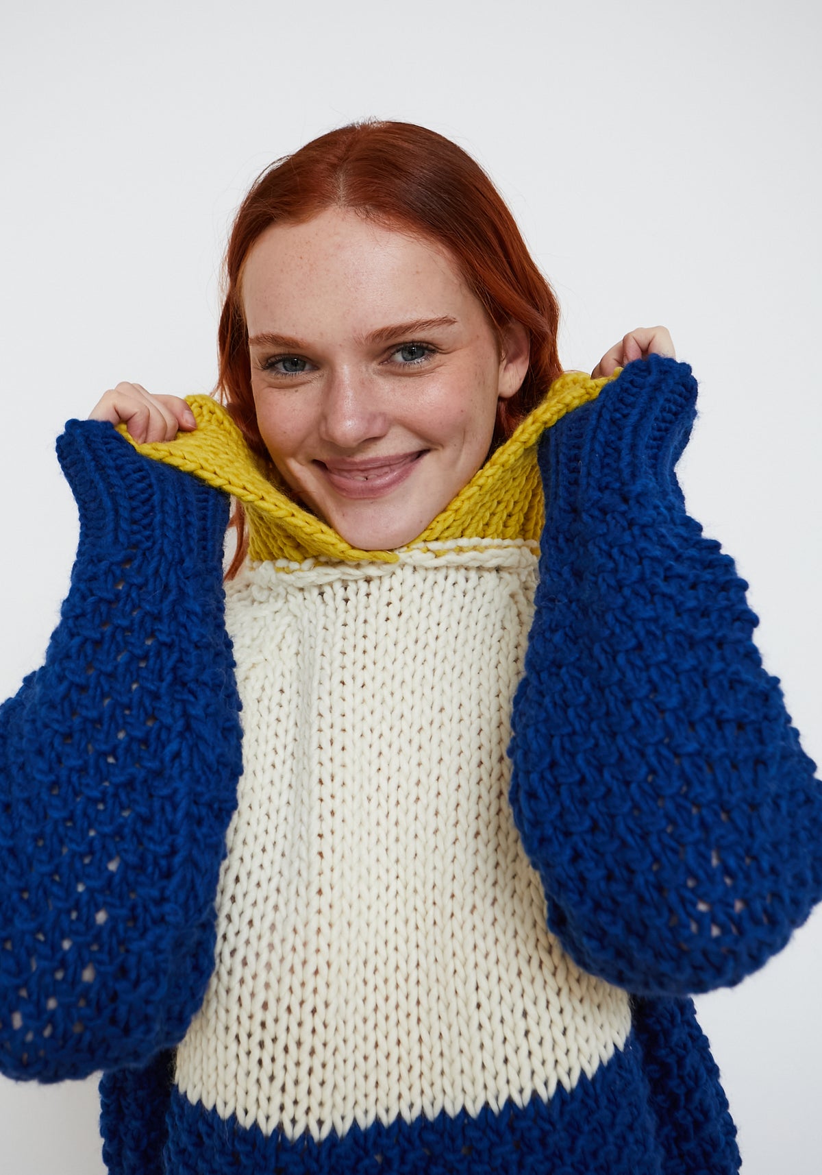 Pull Glase Bleu Marine