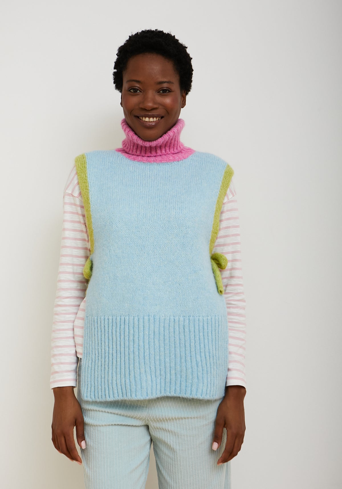 Gilet Maglia Clue Cielo