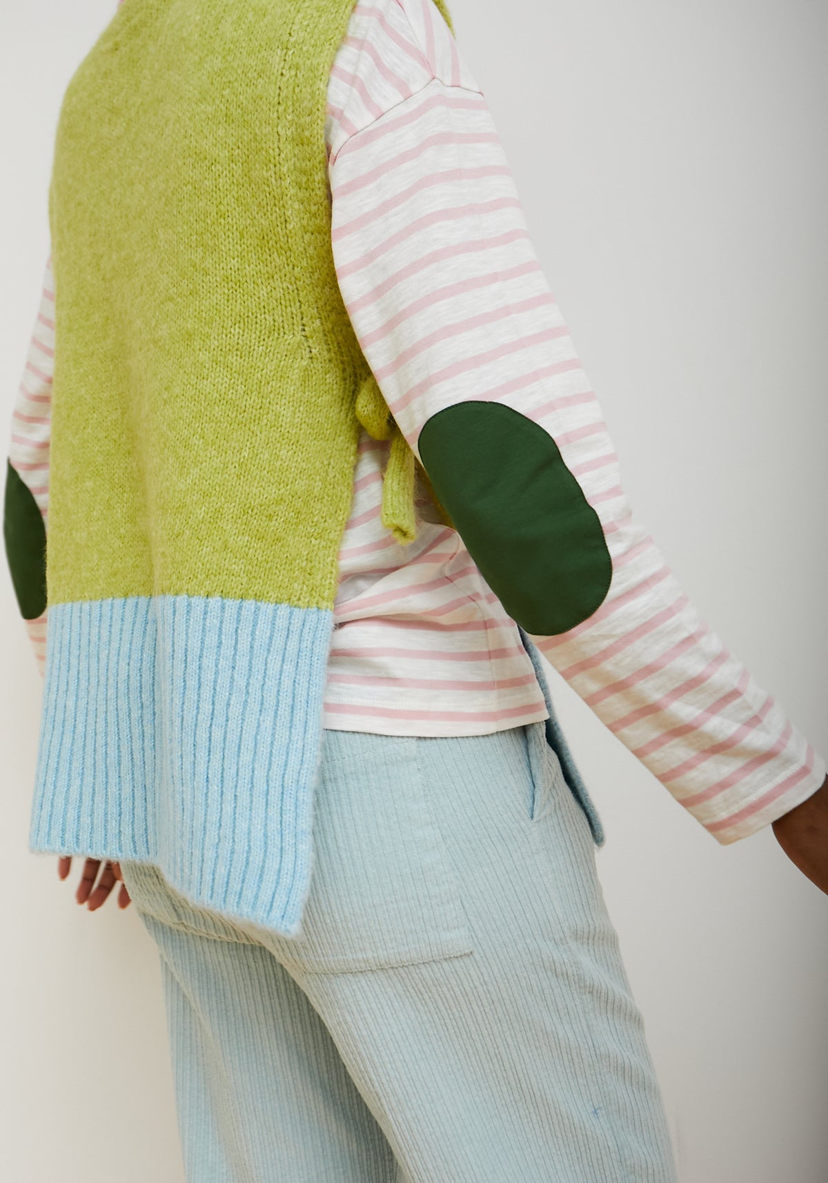 Gilet Maglia Clue Cielo