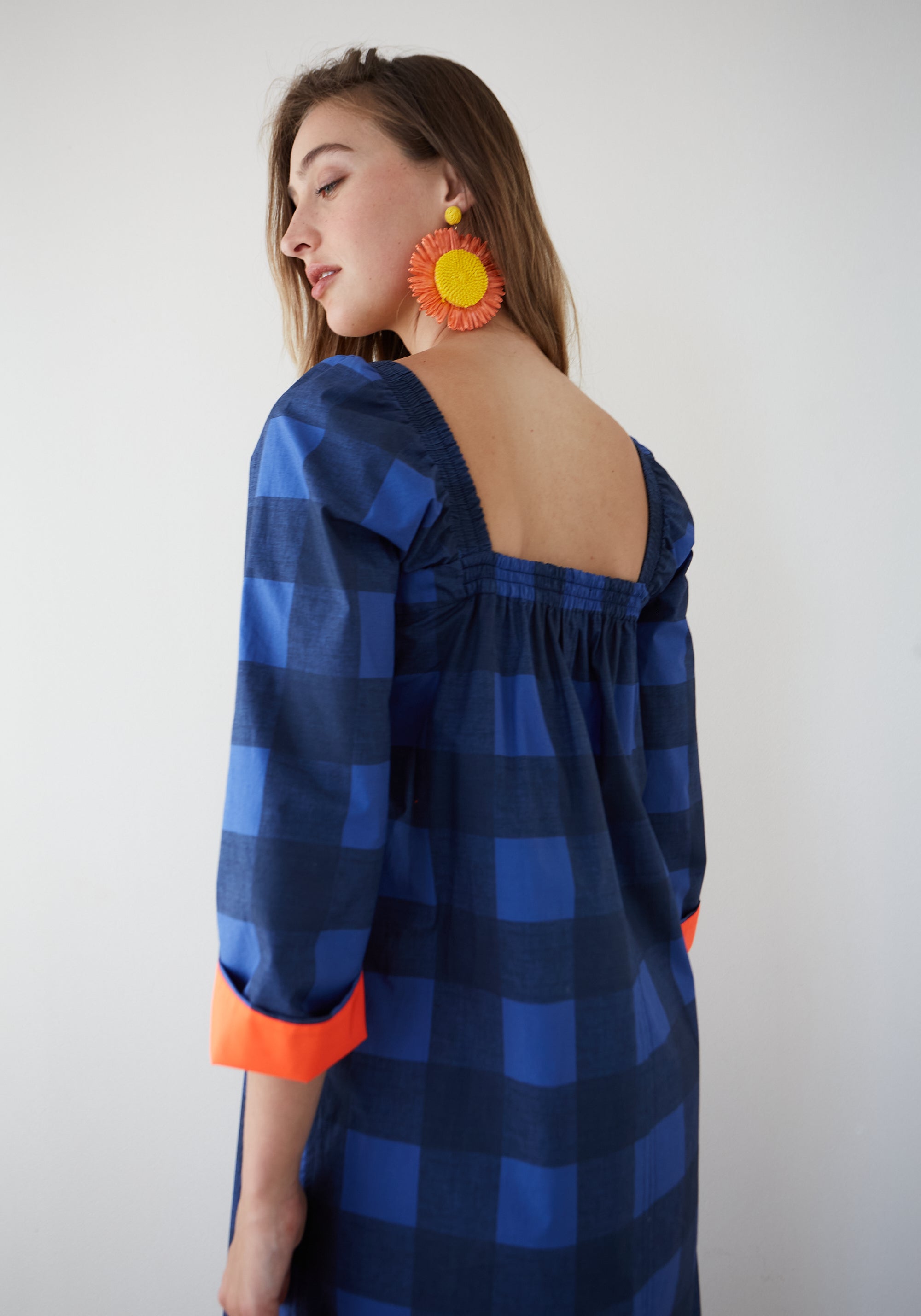 Vestito Sorbetto Azzurro Vichy