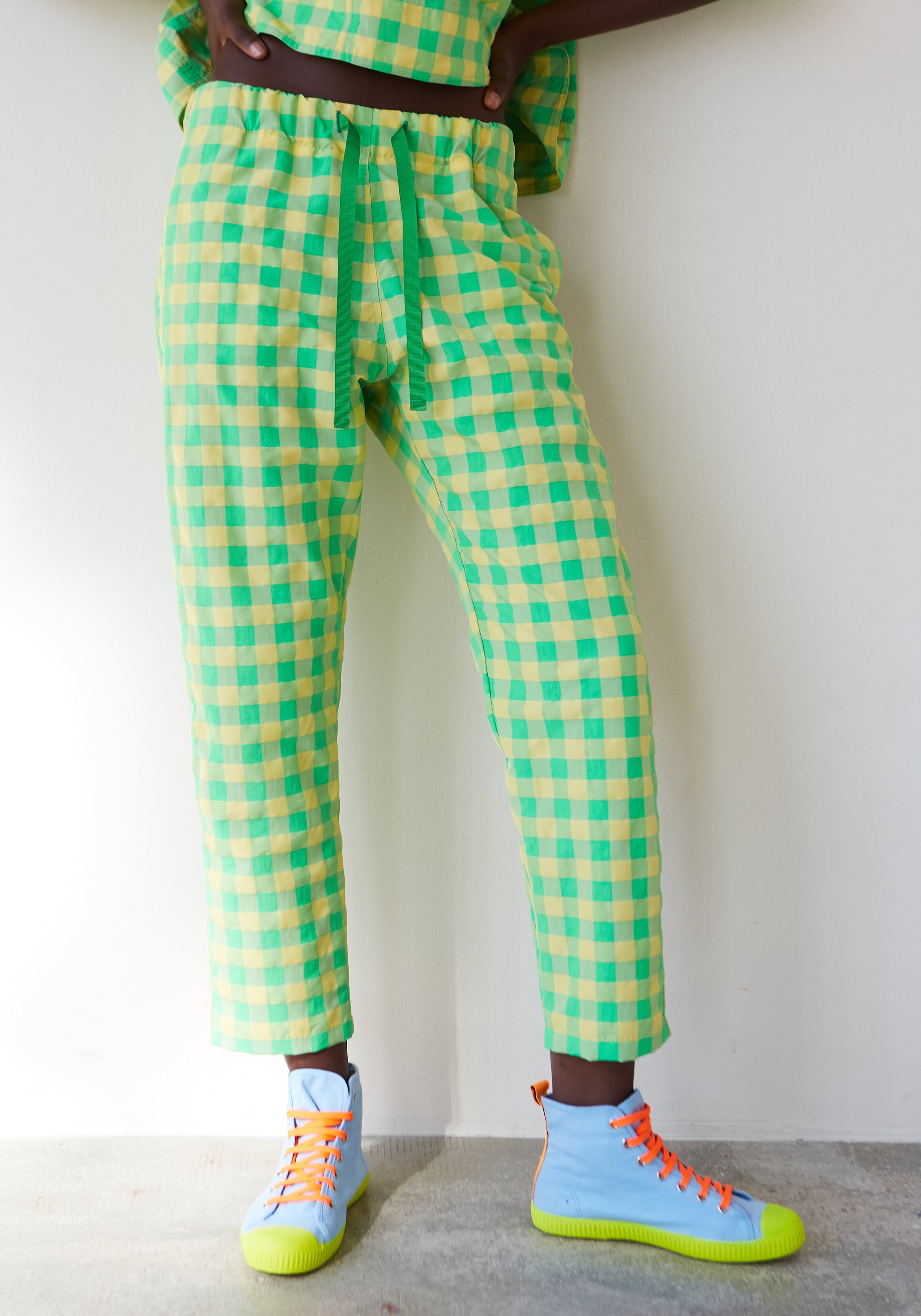 Pantaloni Royce Vichy Giallo