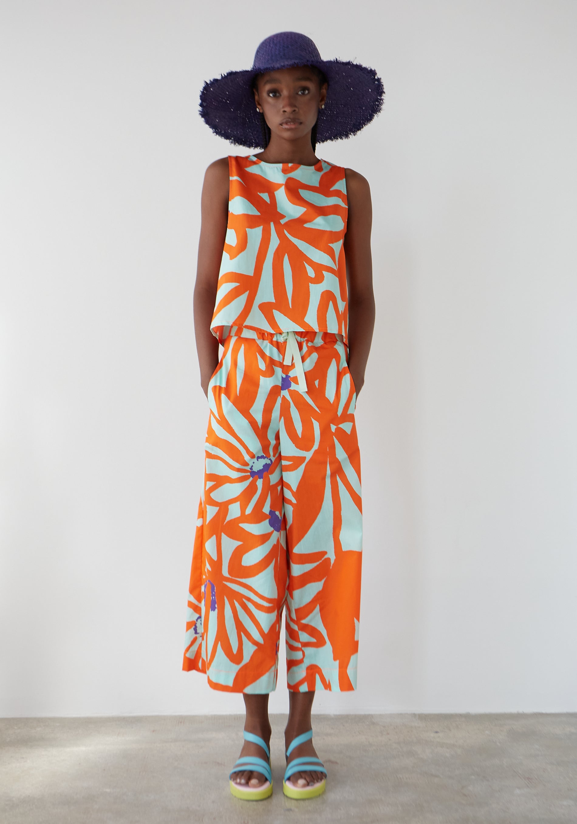 Top Ana Flores Acqua