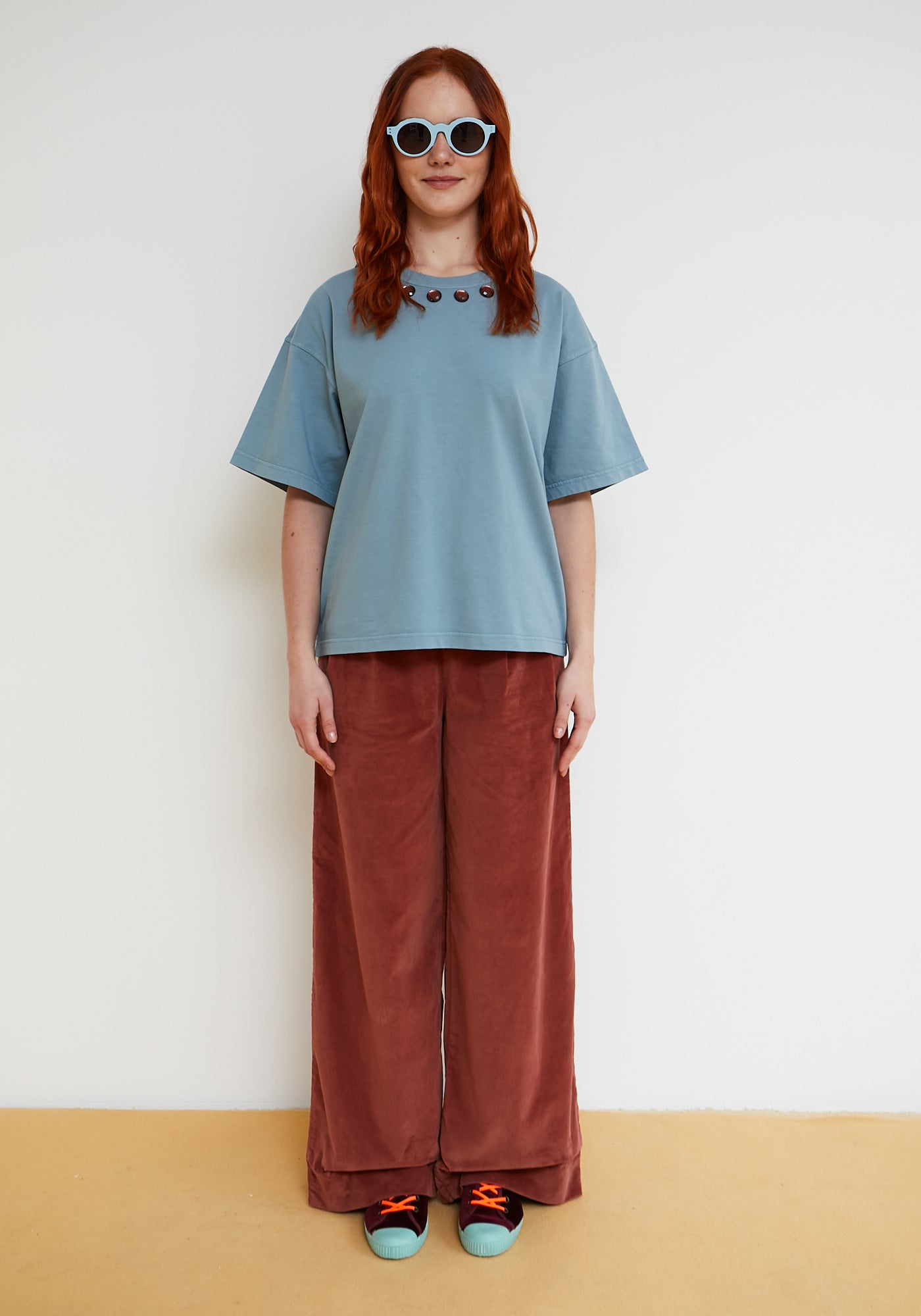T-shirt Domino Bleu