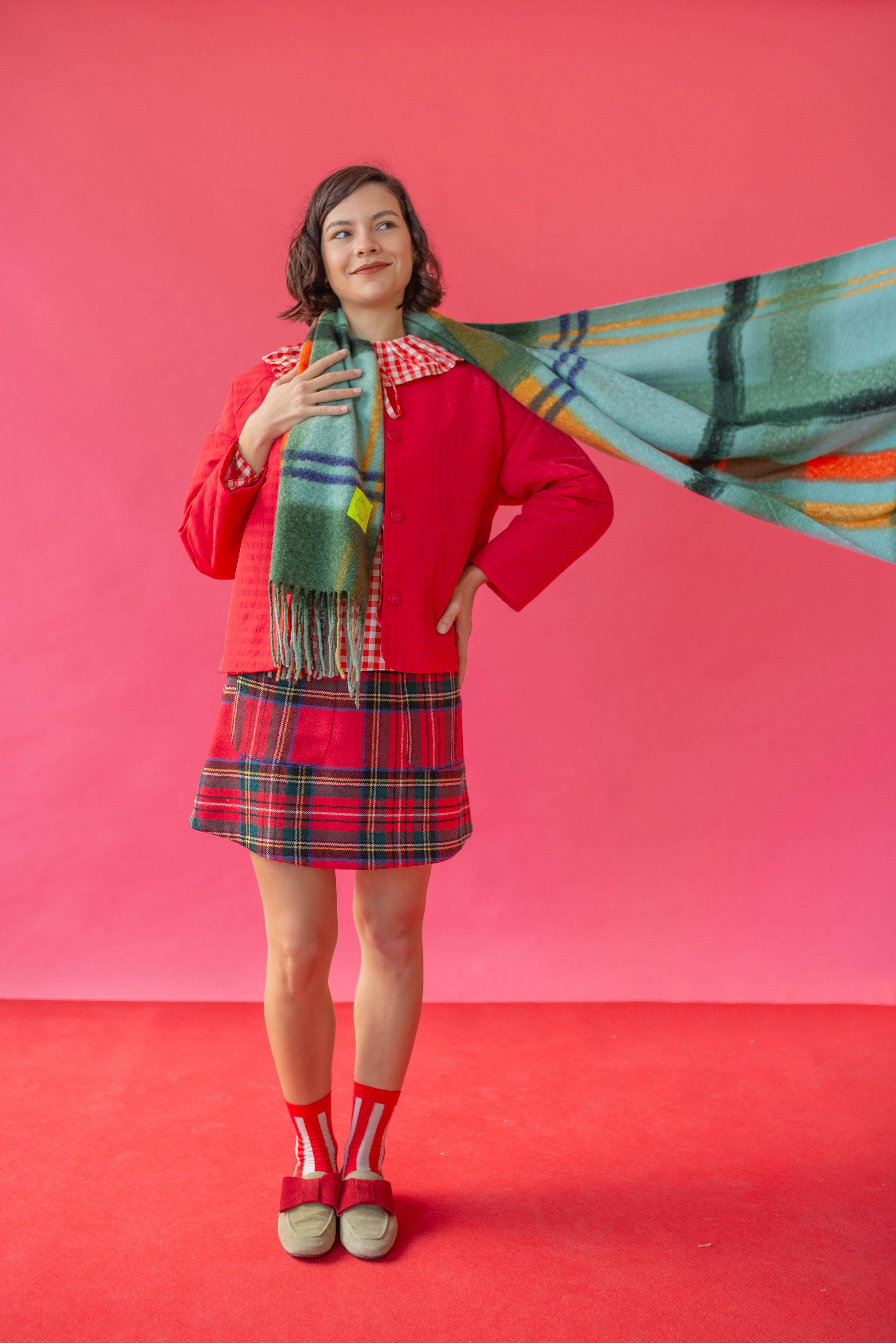 Sciarpa scozzese verde