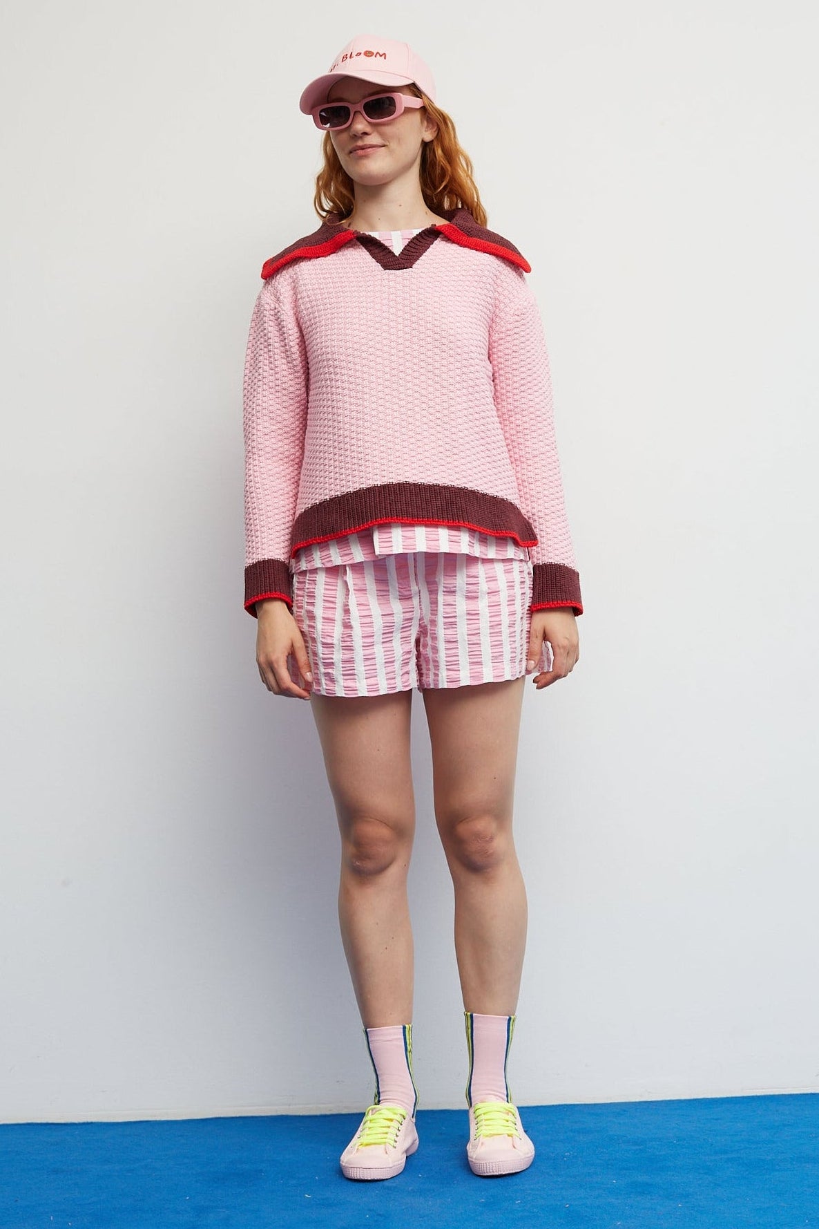 Short Star à Rayures Roses