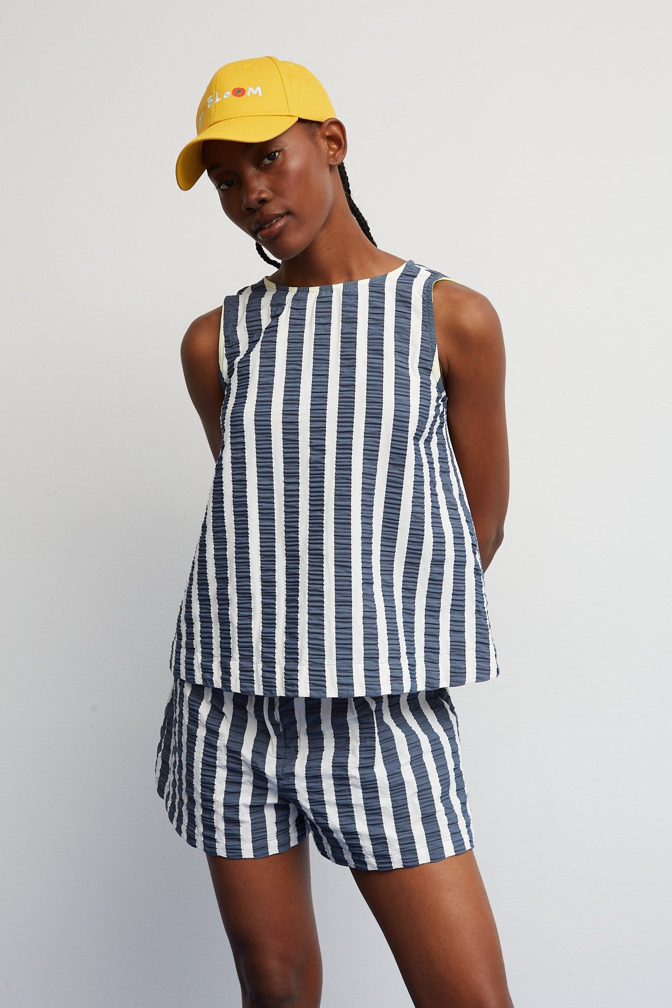 Top Fresco Bleu Marine