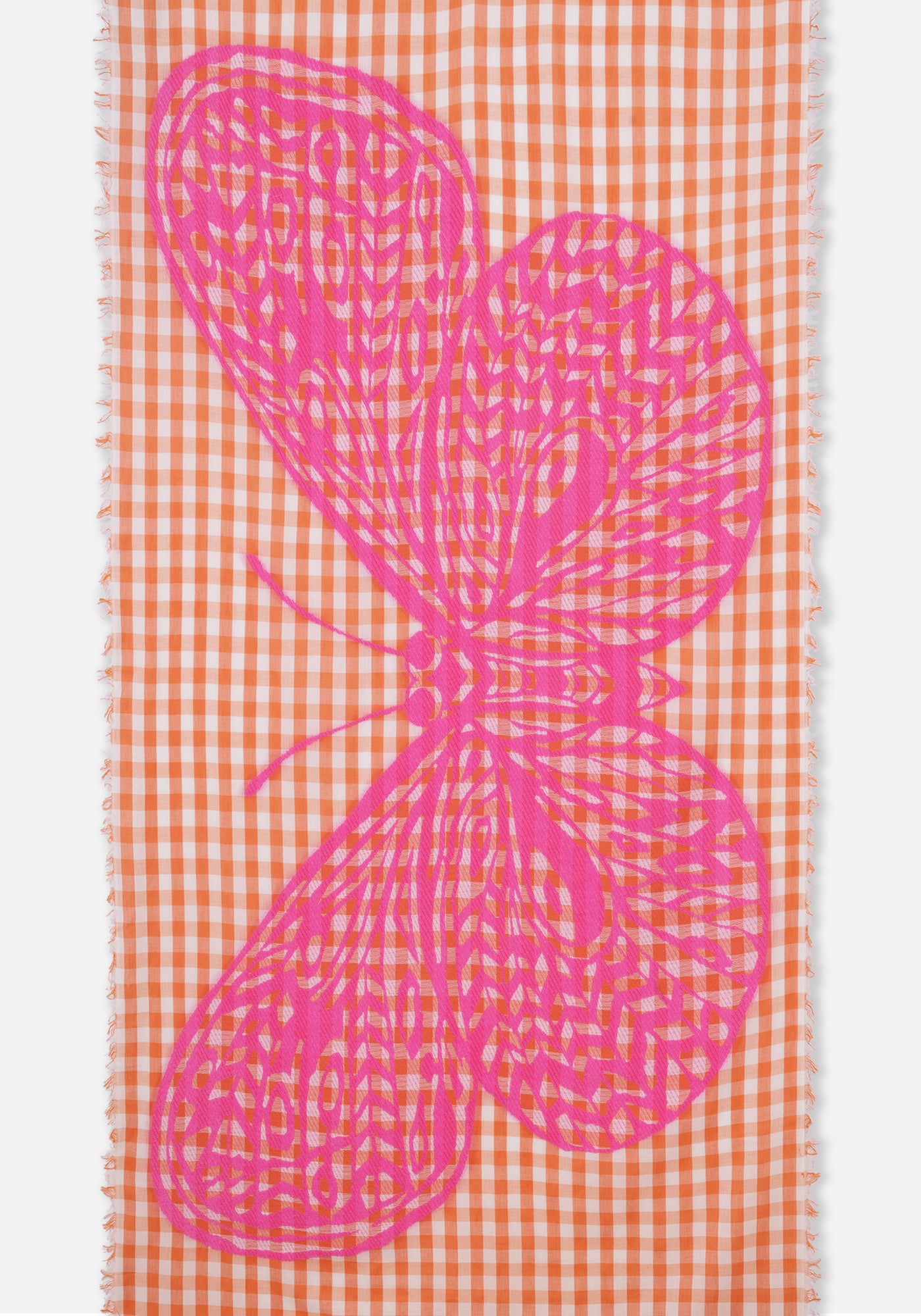 Foulard Papillon Orange