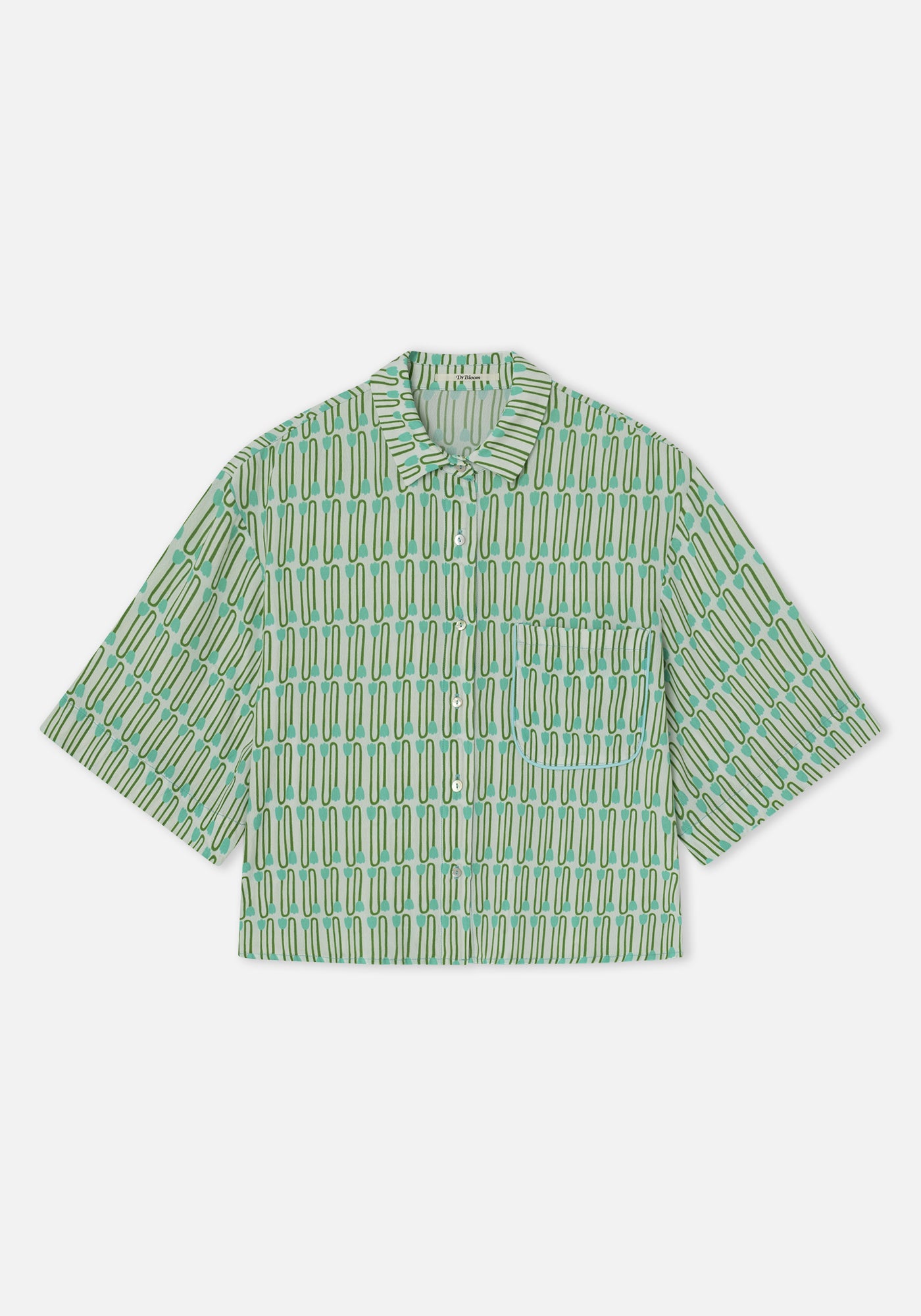 Chemise Tulipe Turquoise