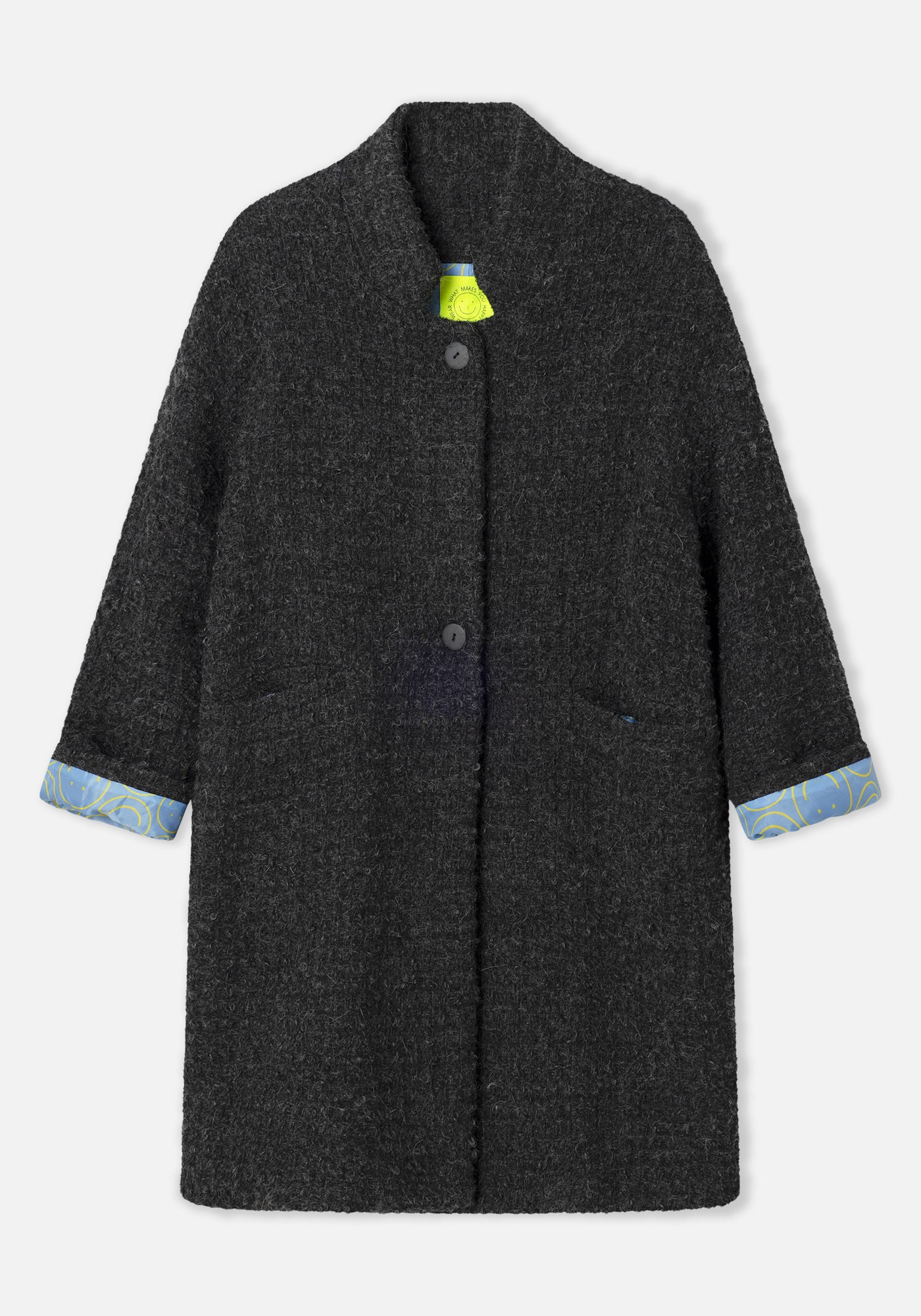 Manteau Como en Laine Gris