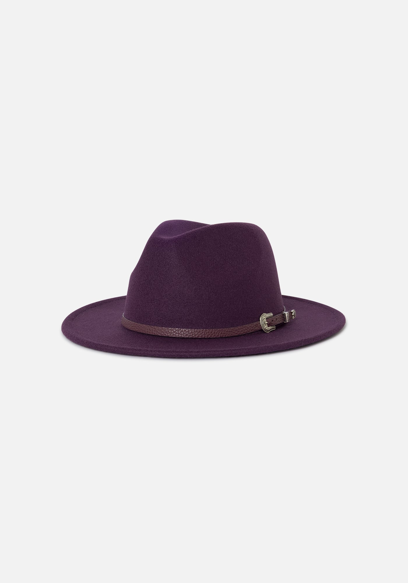 Cappello fibbia viola