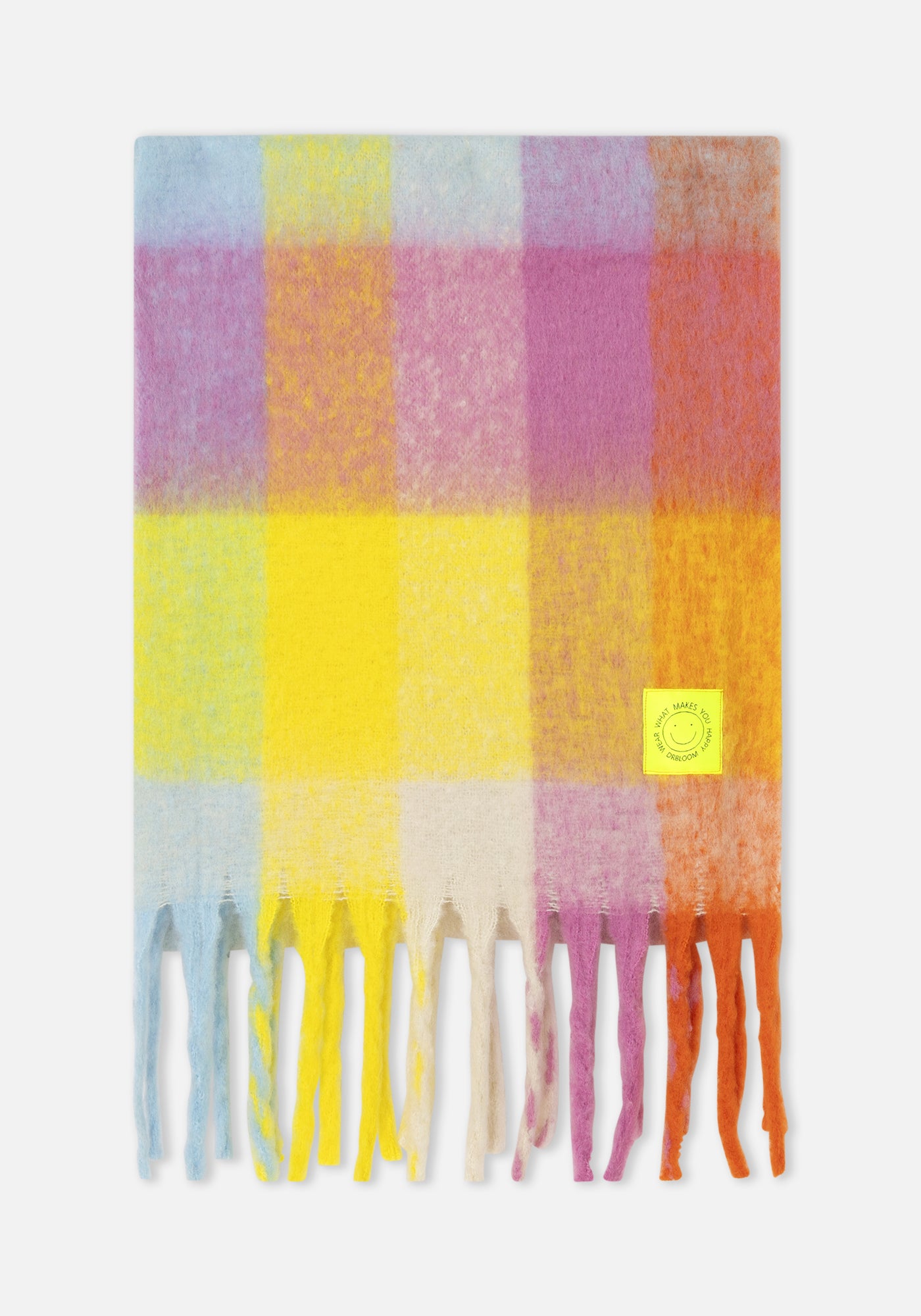 Sciarpa a quadri multicolore