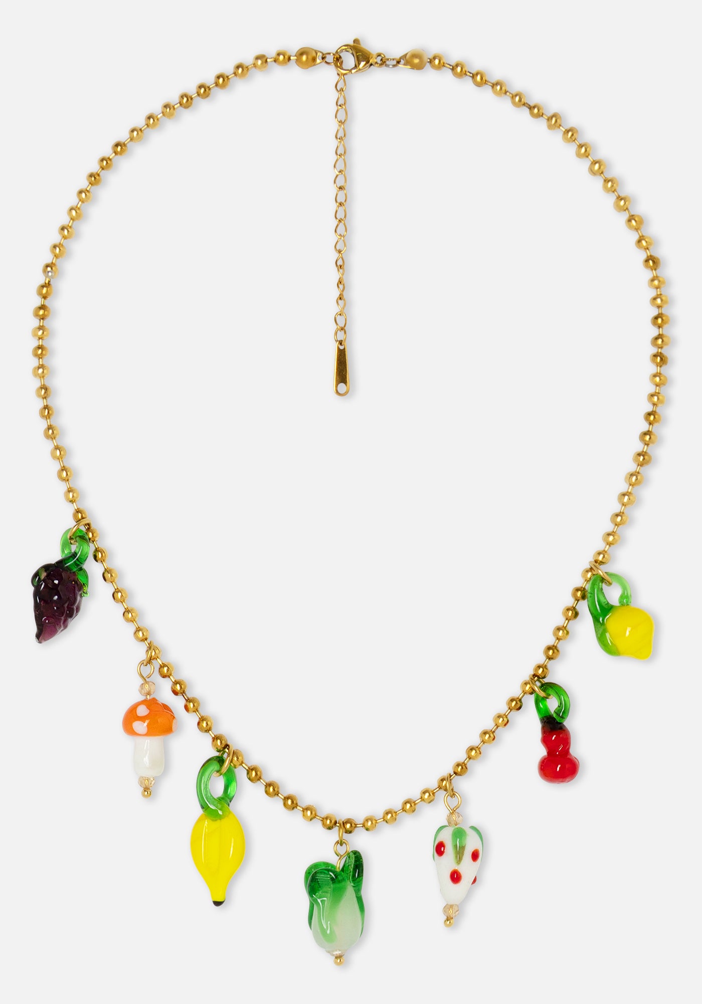 Collier fin avec breloques