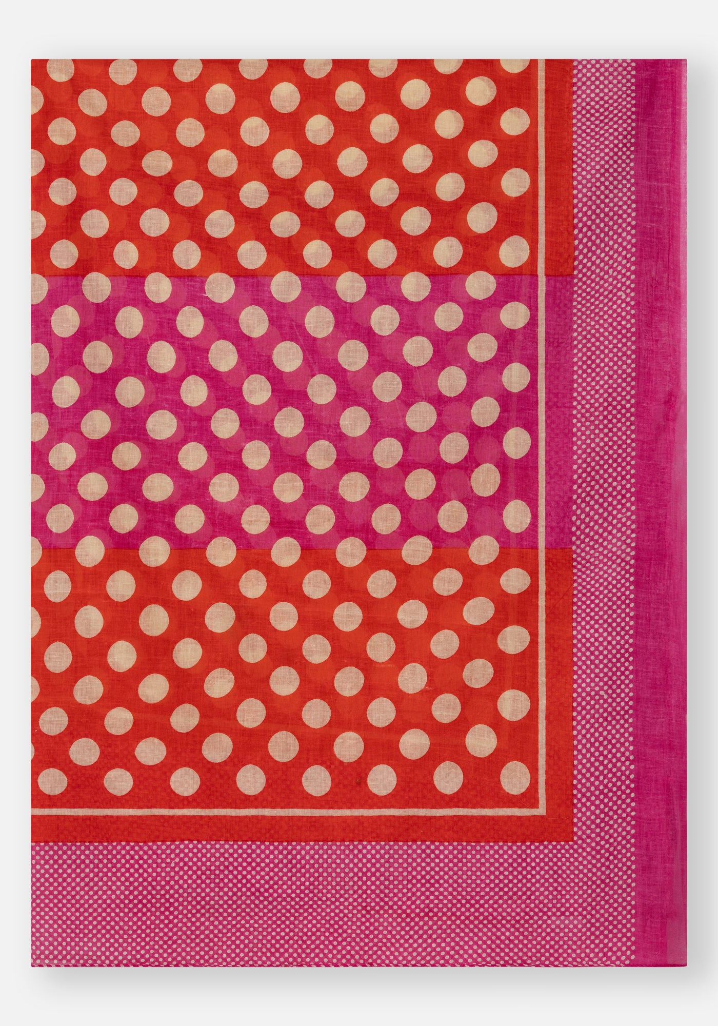 Foulard à pois fuchsia