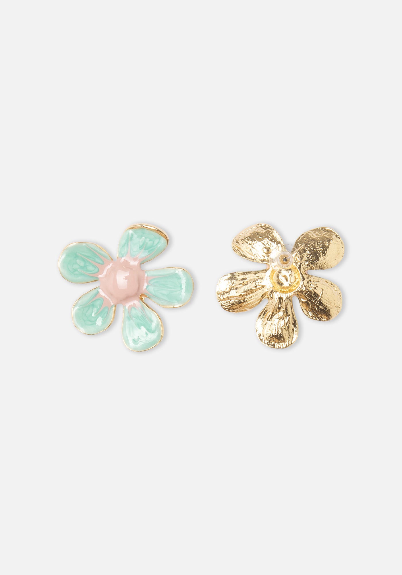 Boucles d'oreilles Fleur Turquoise