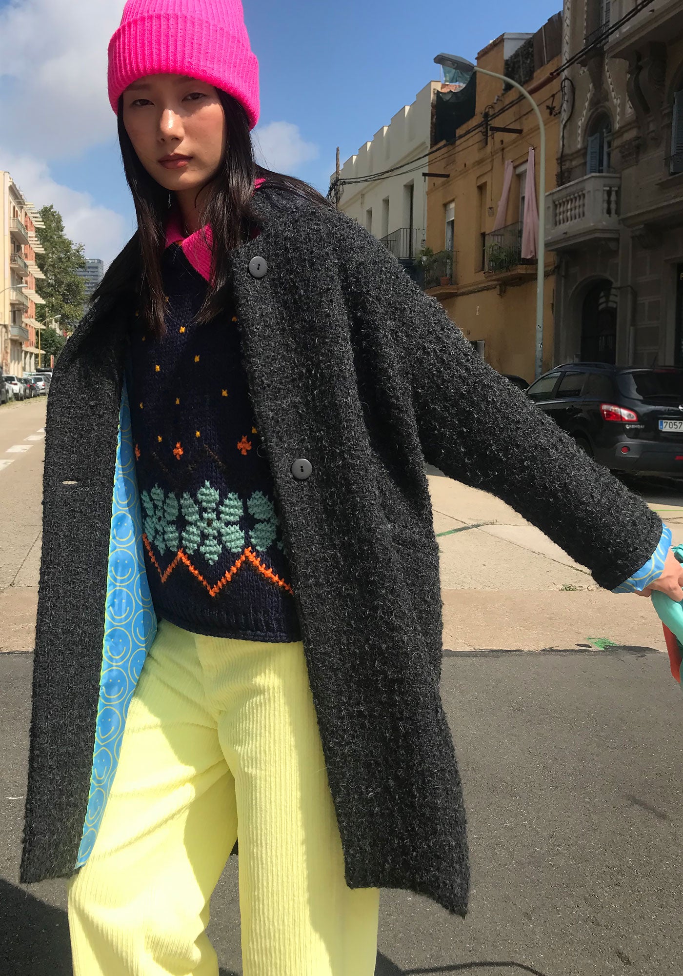 Manteau Como en Laine Gris