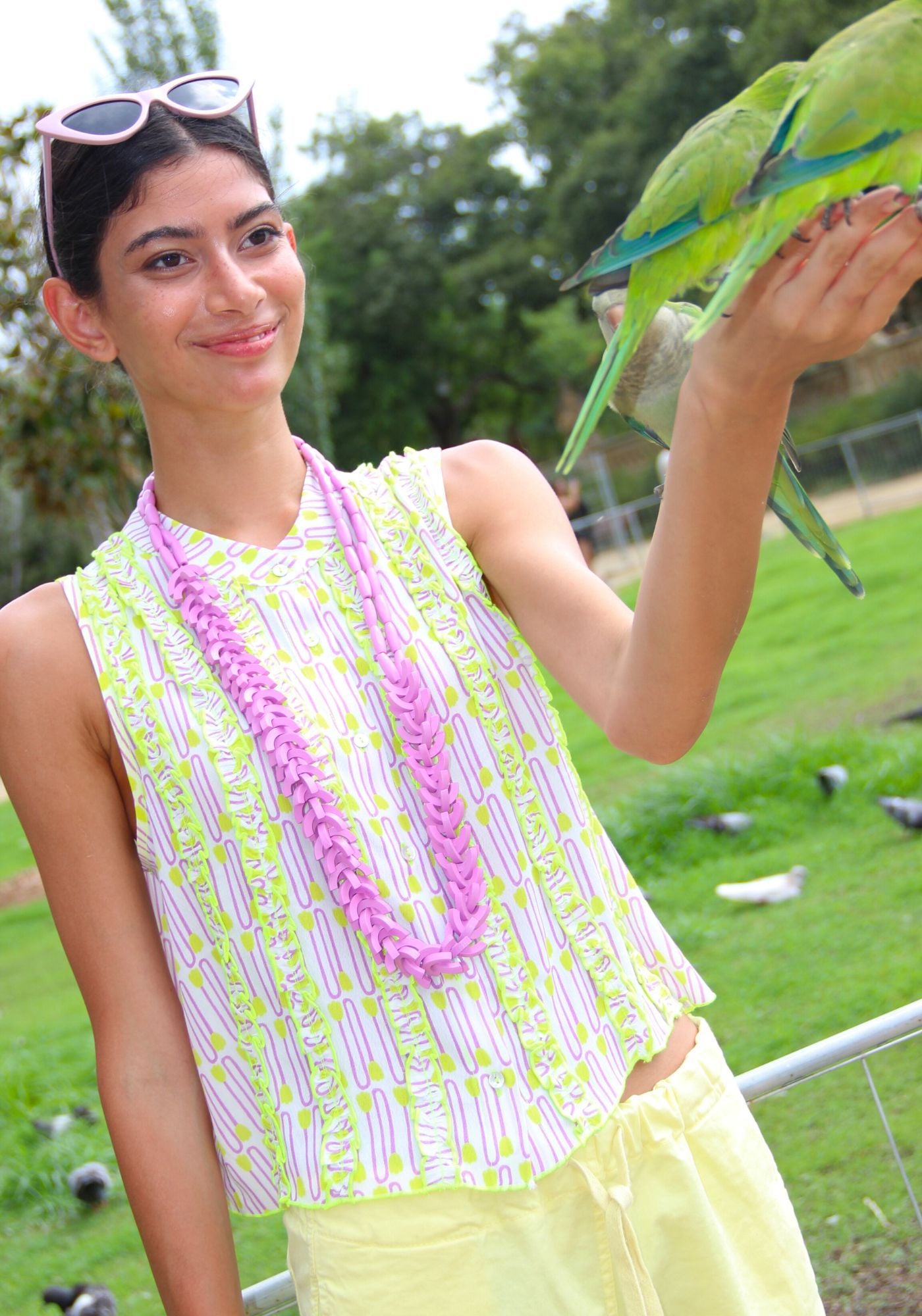 Collier Omega Lilas