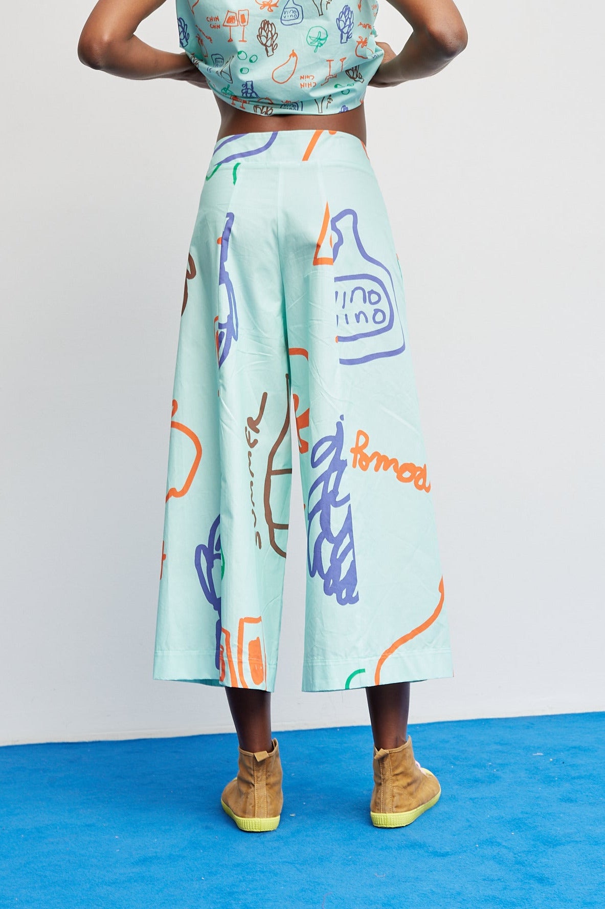 Pantalon Bomba Vert d'eau
