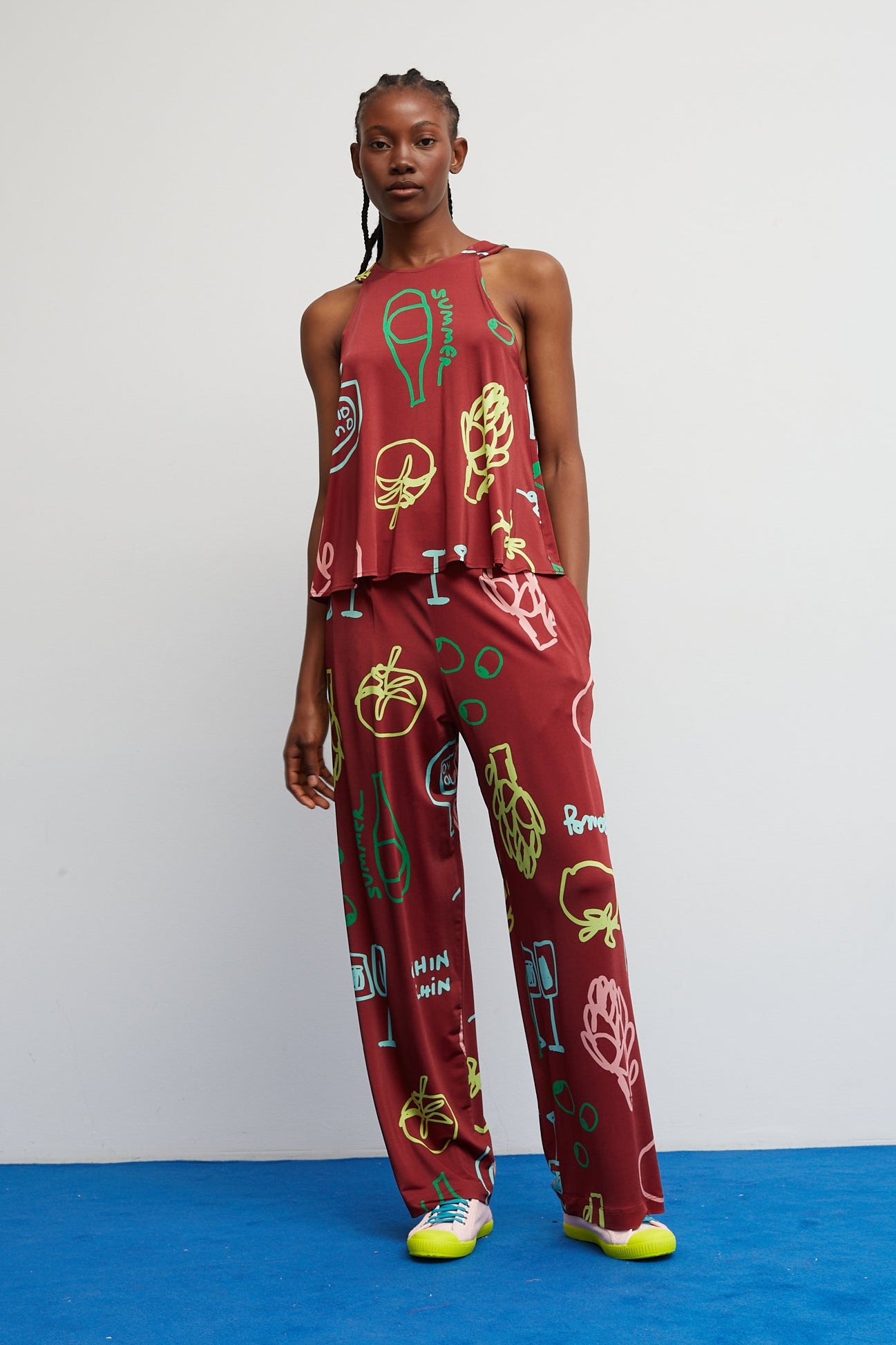 Pantalon Sunset Grenat