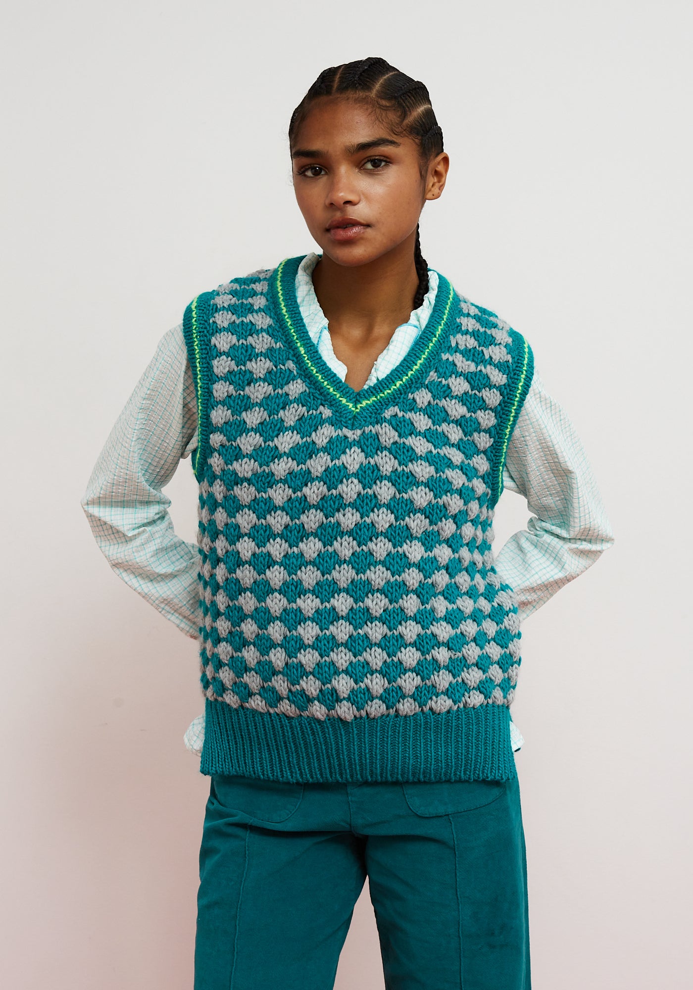 Gilet CrissCross Turchese