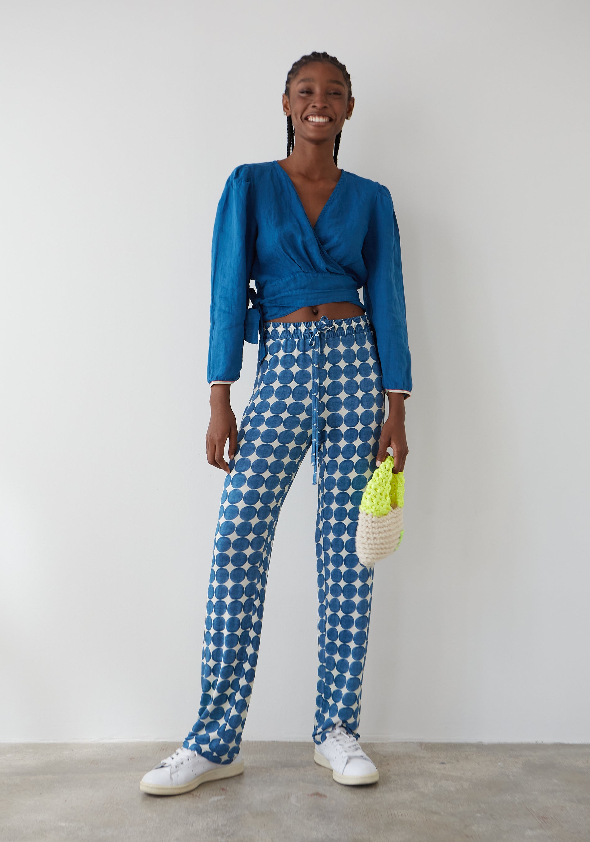 Blouse Capri Lin Bleu 